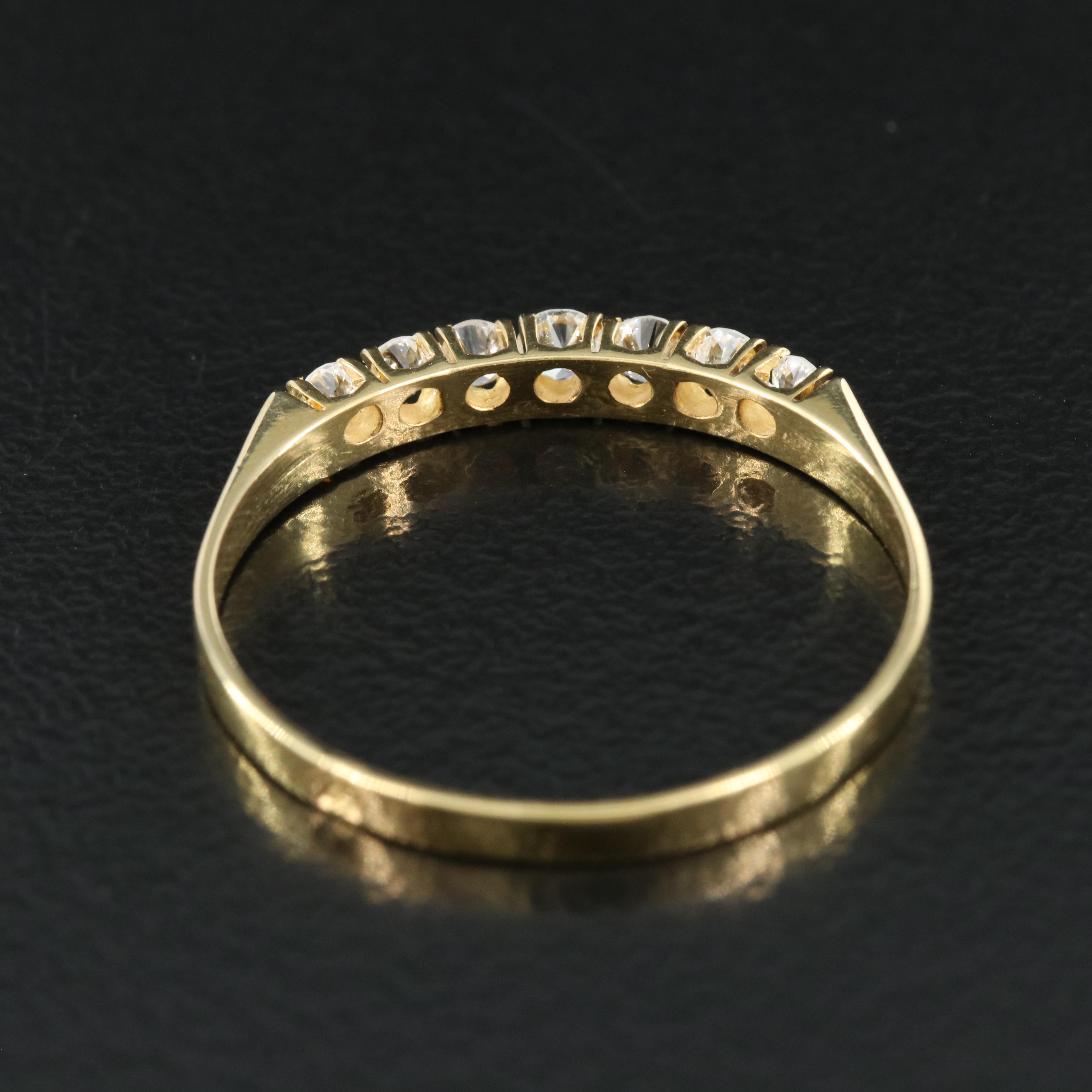 14K 0.25 CTW Diamond Seven Stone Ring