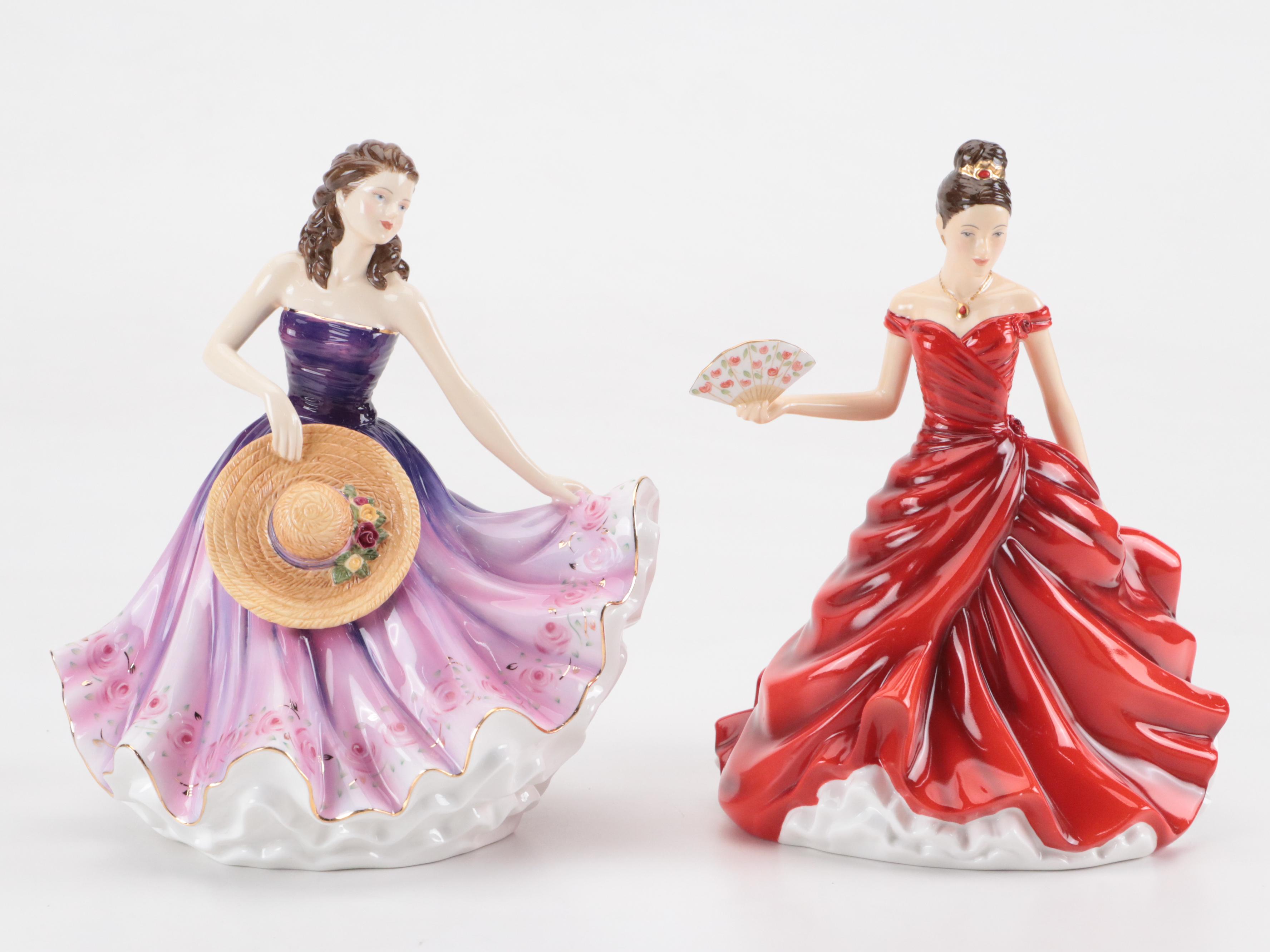 Royal Doulton "Pretty Ladies" Porcelain Figurines Including Carolyn, Jessica