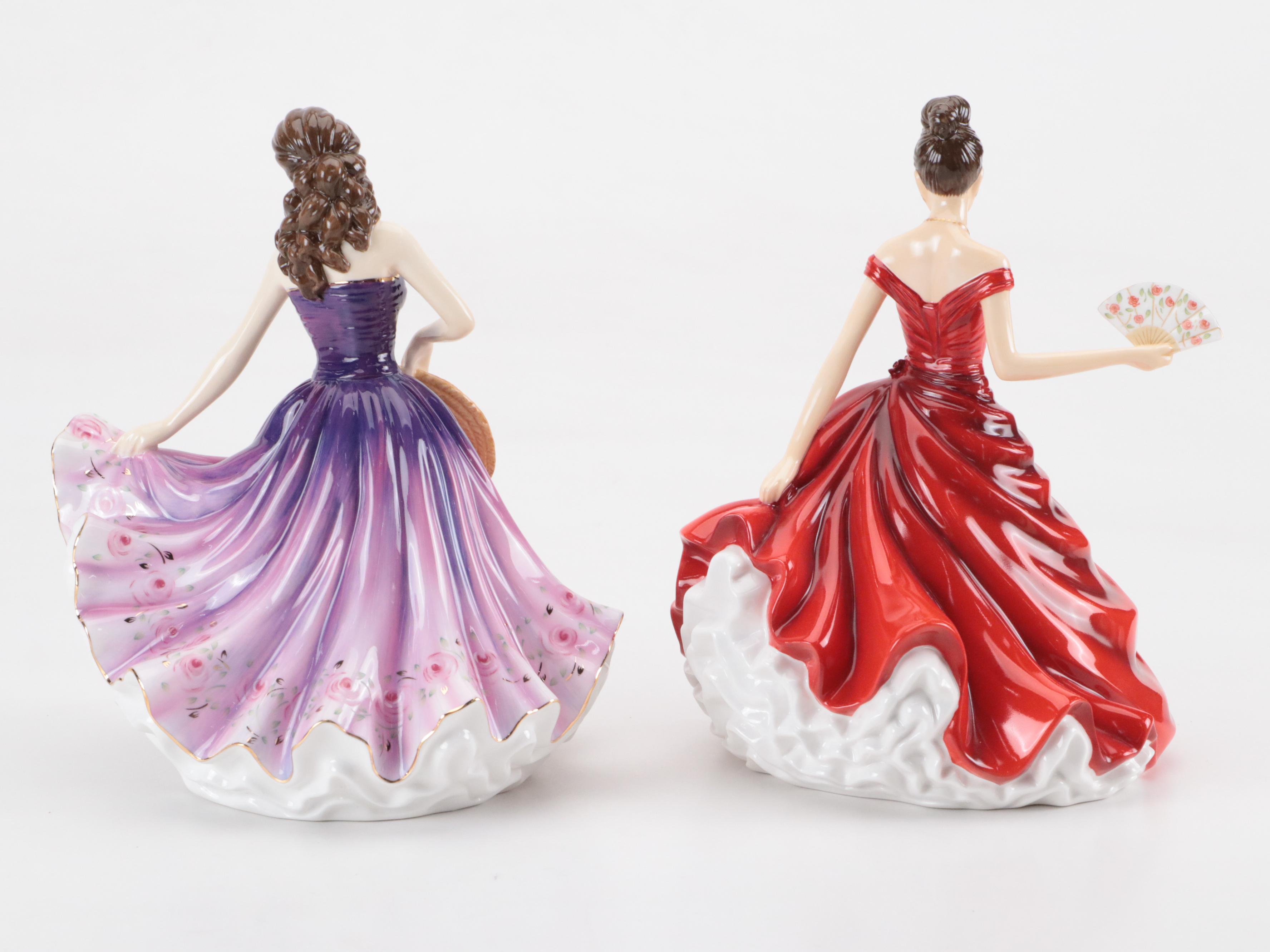 Royal Doulton "Pretty Ladies" Porcelain Figurines Including Carolyn, Jessica
