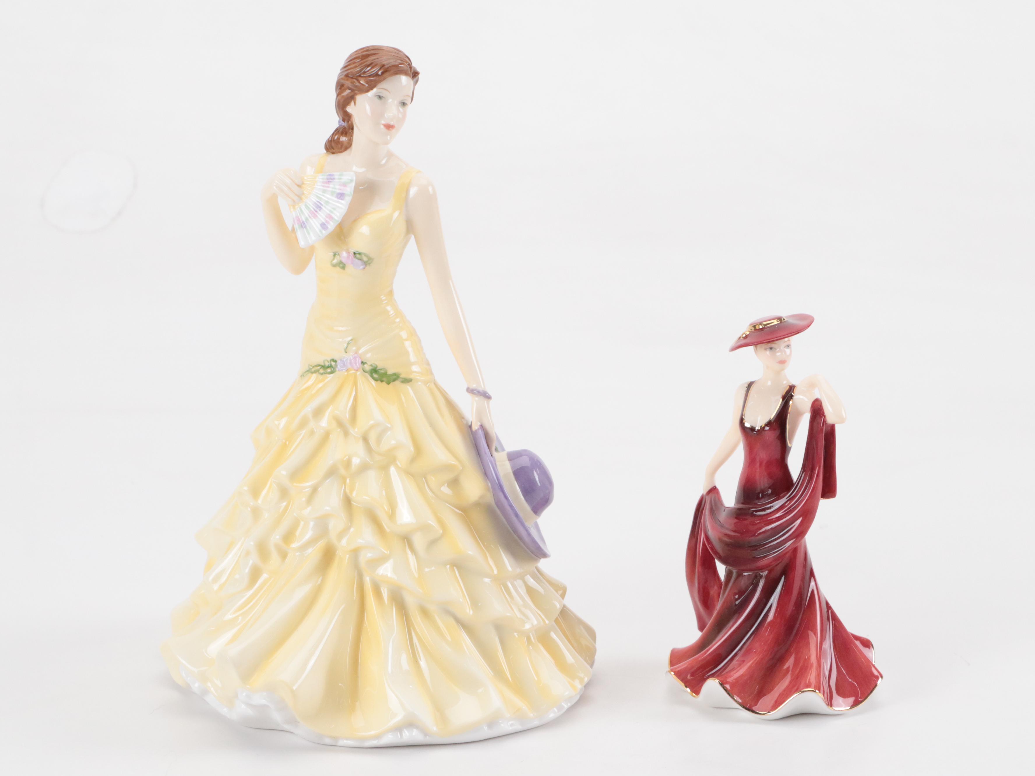 Royal Doulton "Pretty Ladies" Porcelain Figurines Including Carolyn, Jessica