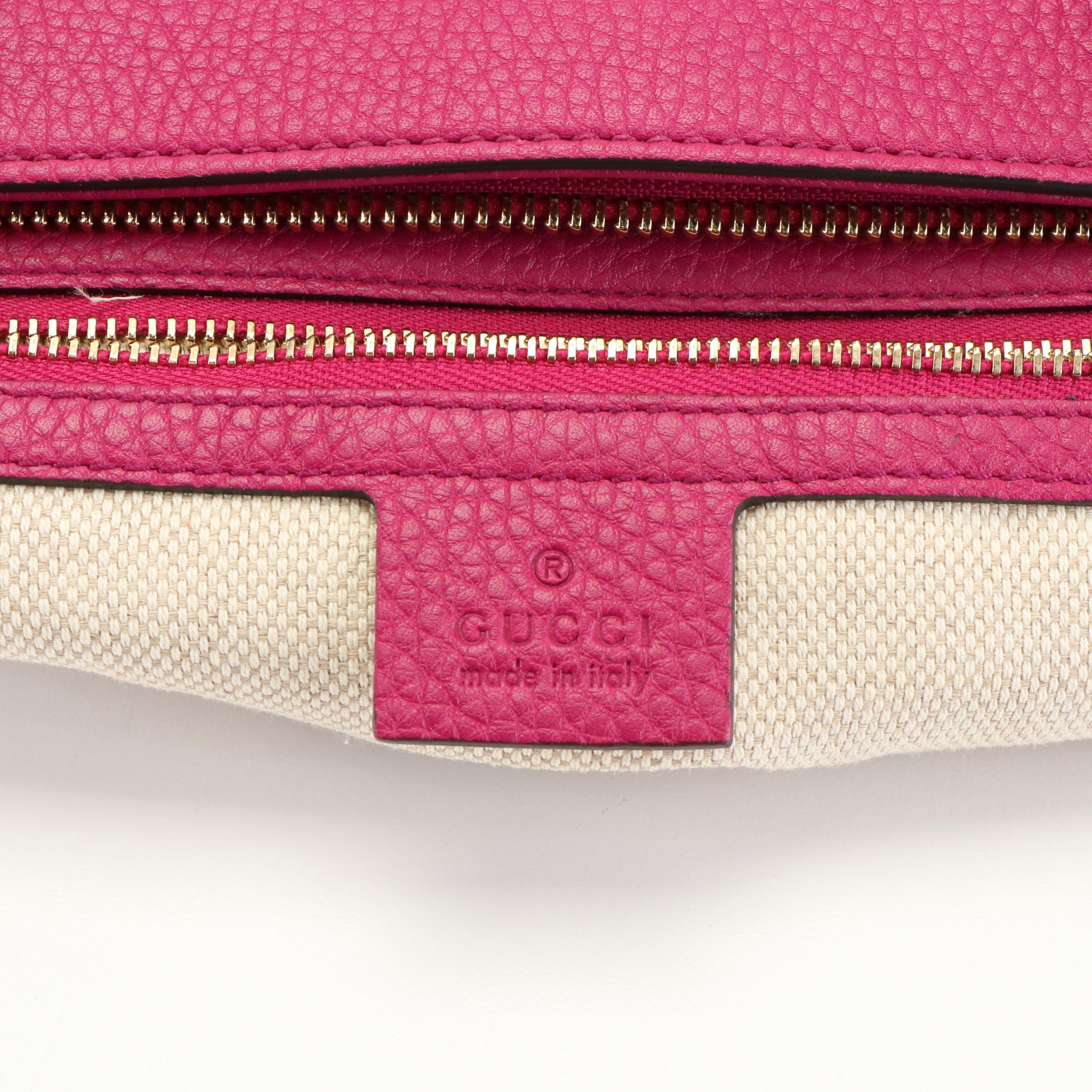 Gucci Soho Satchel in Magenta Cellarius Leather