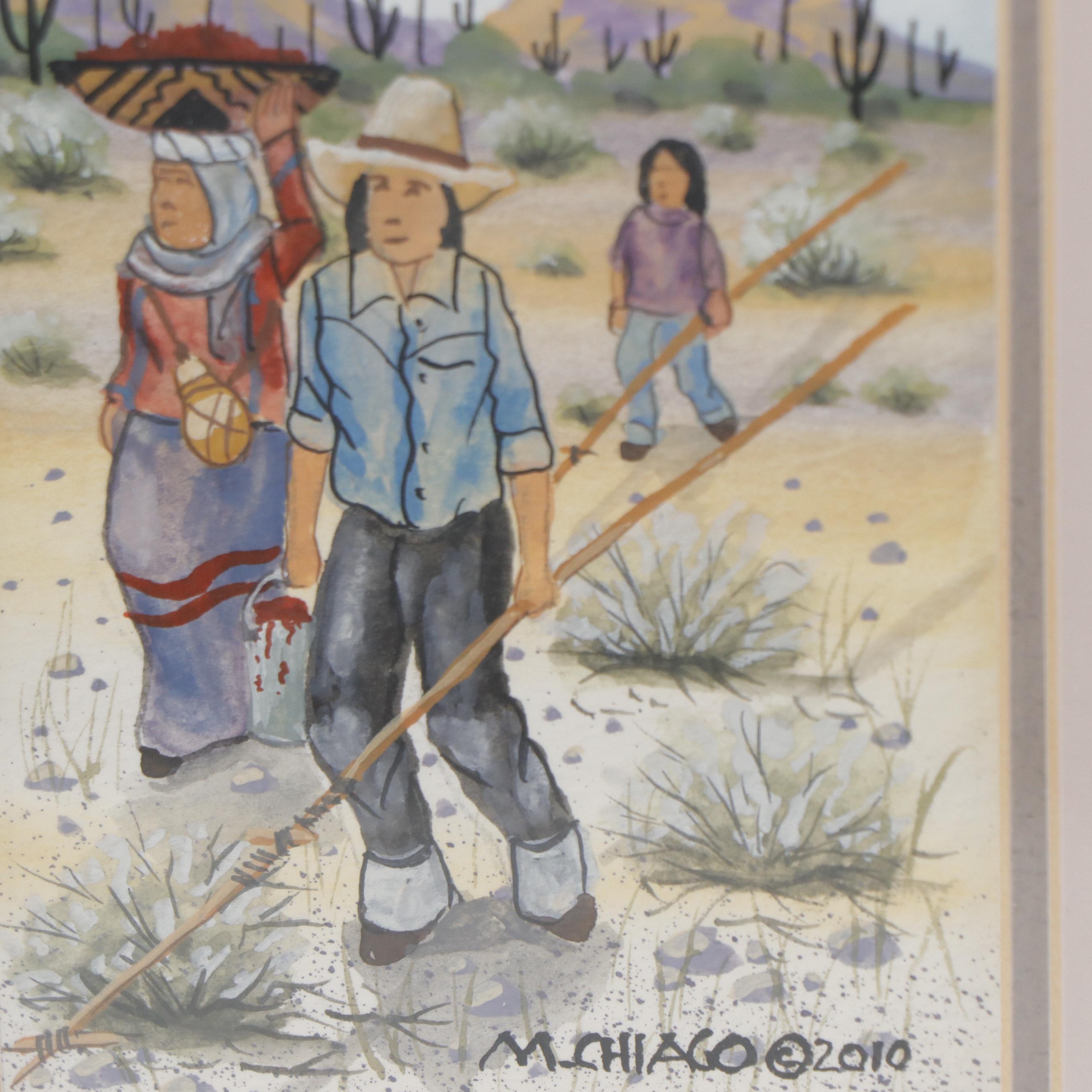 Michael Chiago, Sr. Watercolor Paintings, 2010