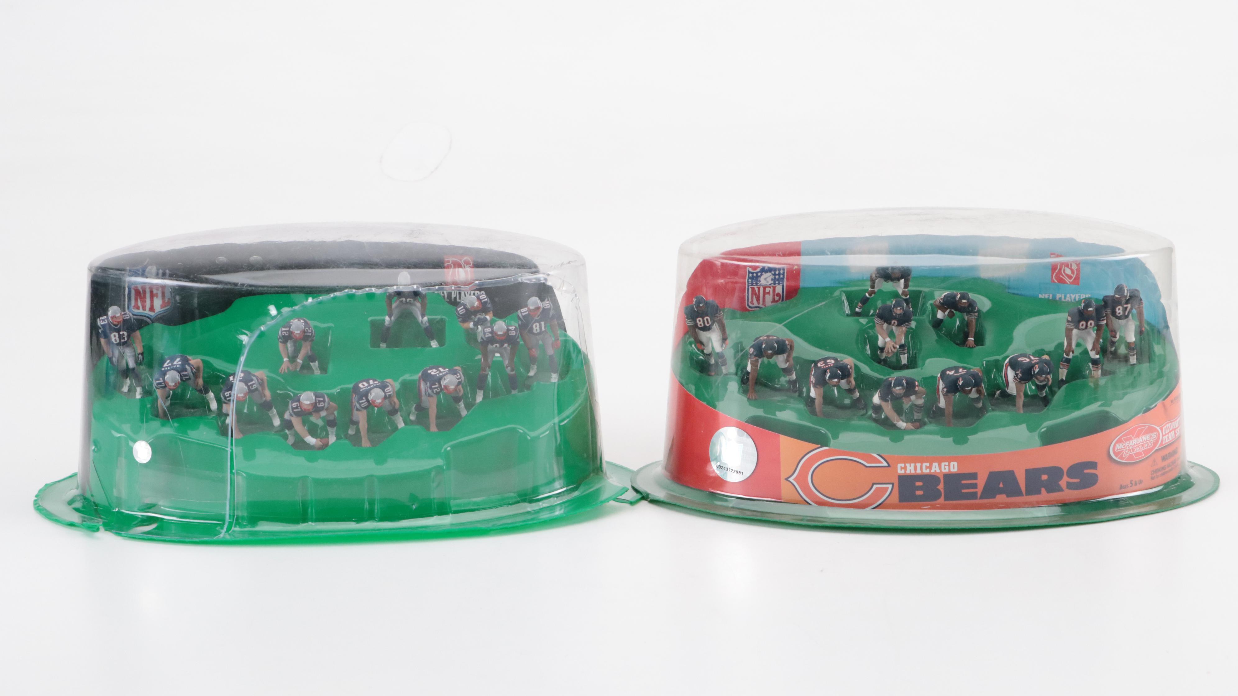 Sealed McFarlane Football Figures Featuring Tom Brady, Ben Roethlisberger, More