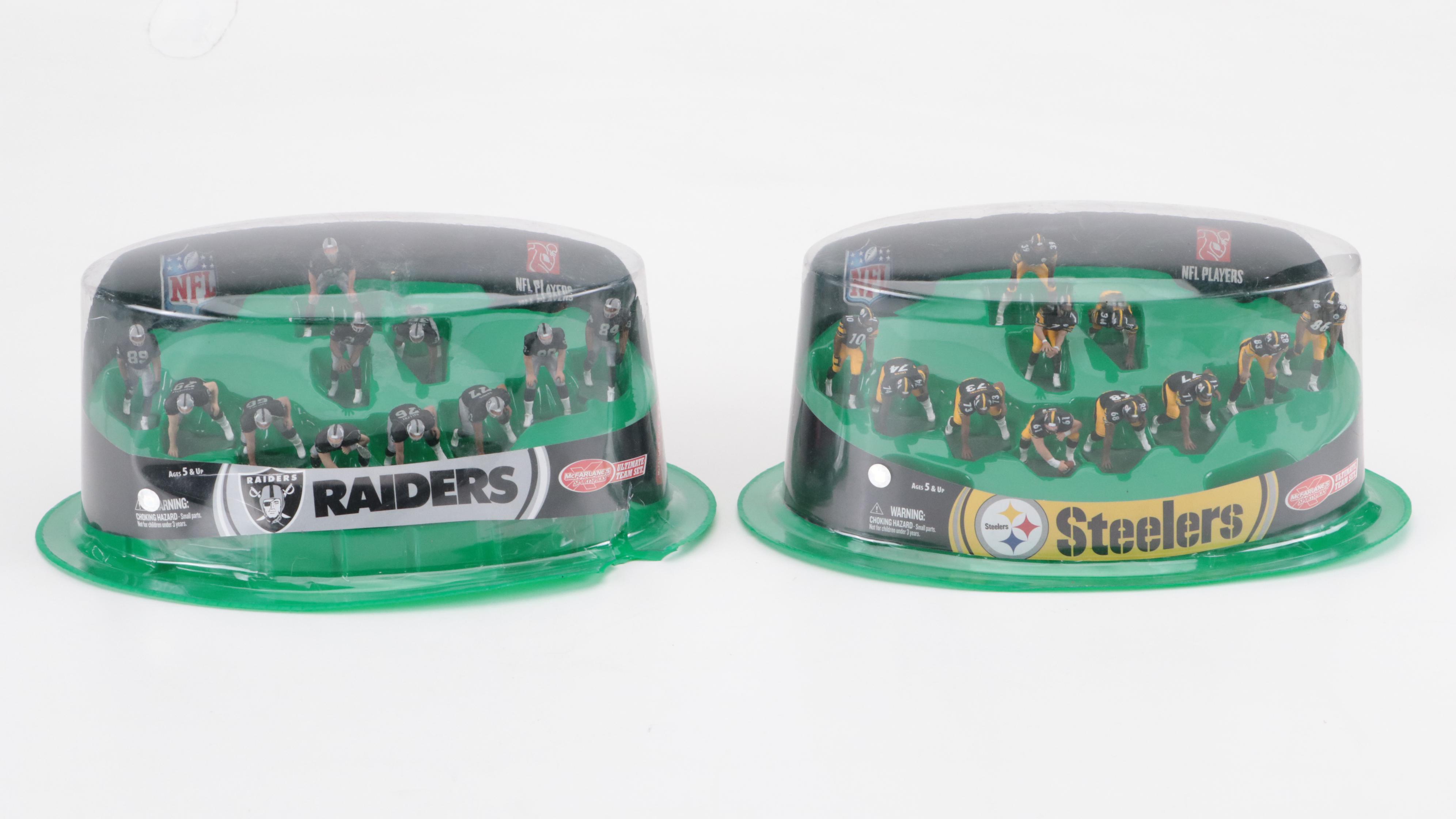 Sealed McFarlane Football Figures Featuring Tom Brady, Ben Roethlisberger, More