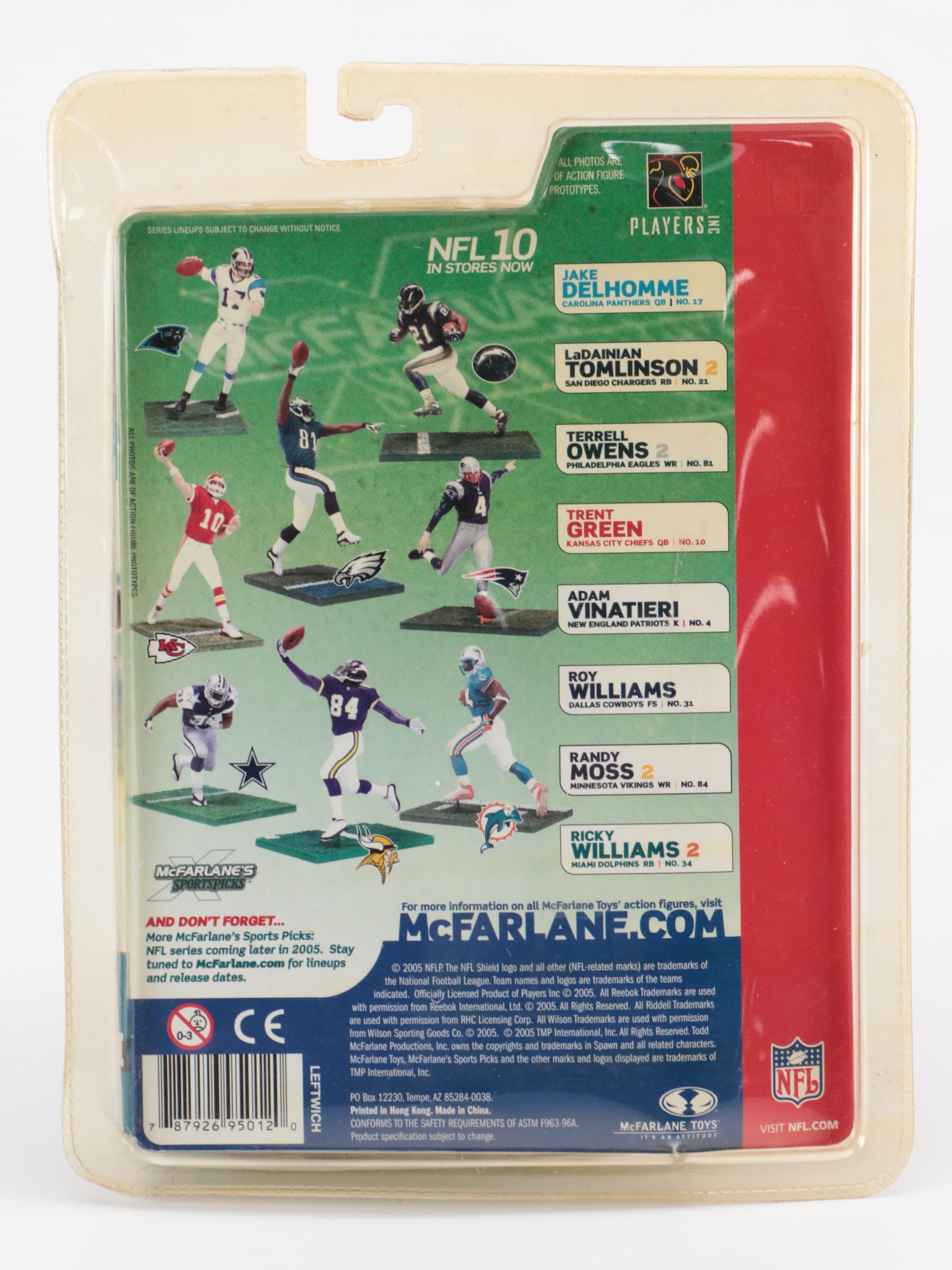 Sealed McFarlane Football Figures Featuring Tom Brady, Ben Roethlisberger, More