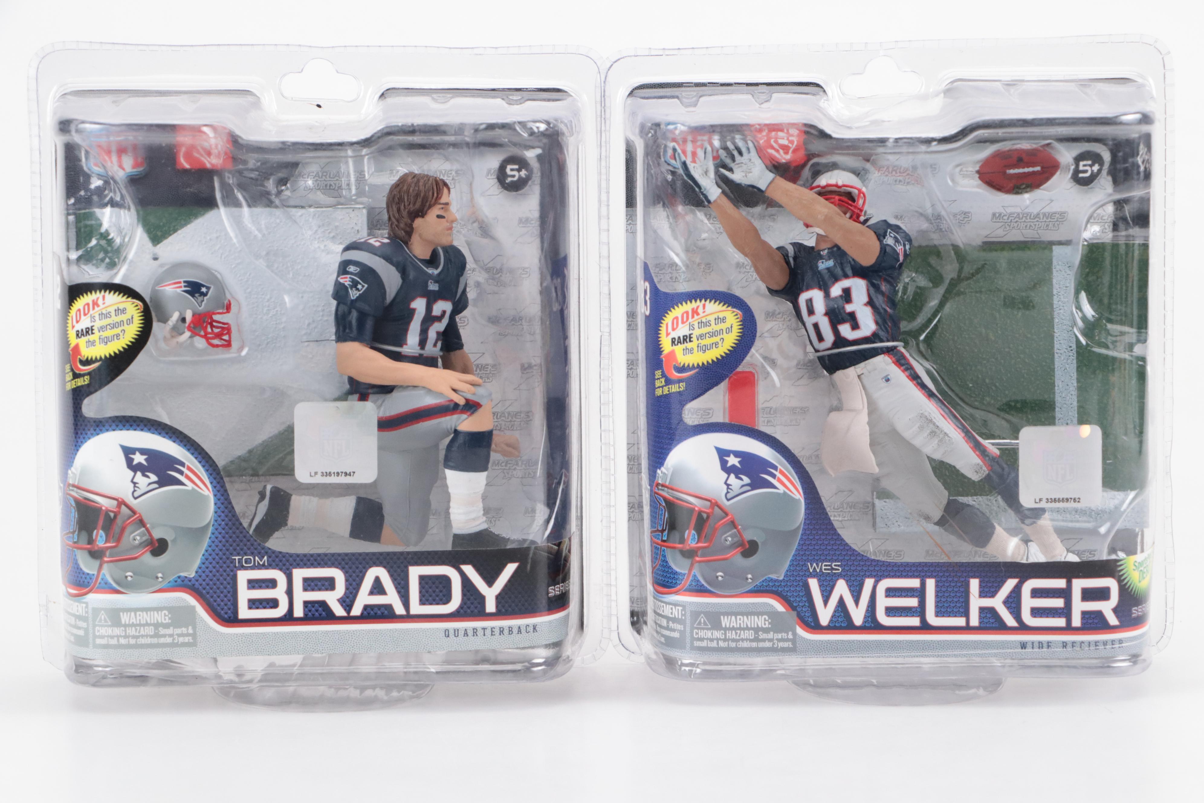 Sealed McFarlane Football Figures Featuring Tom Brady, Ben Roethlisberger, More