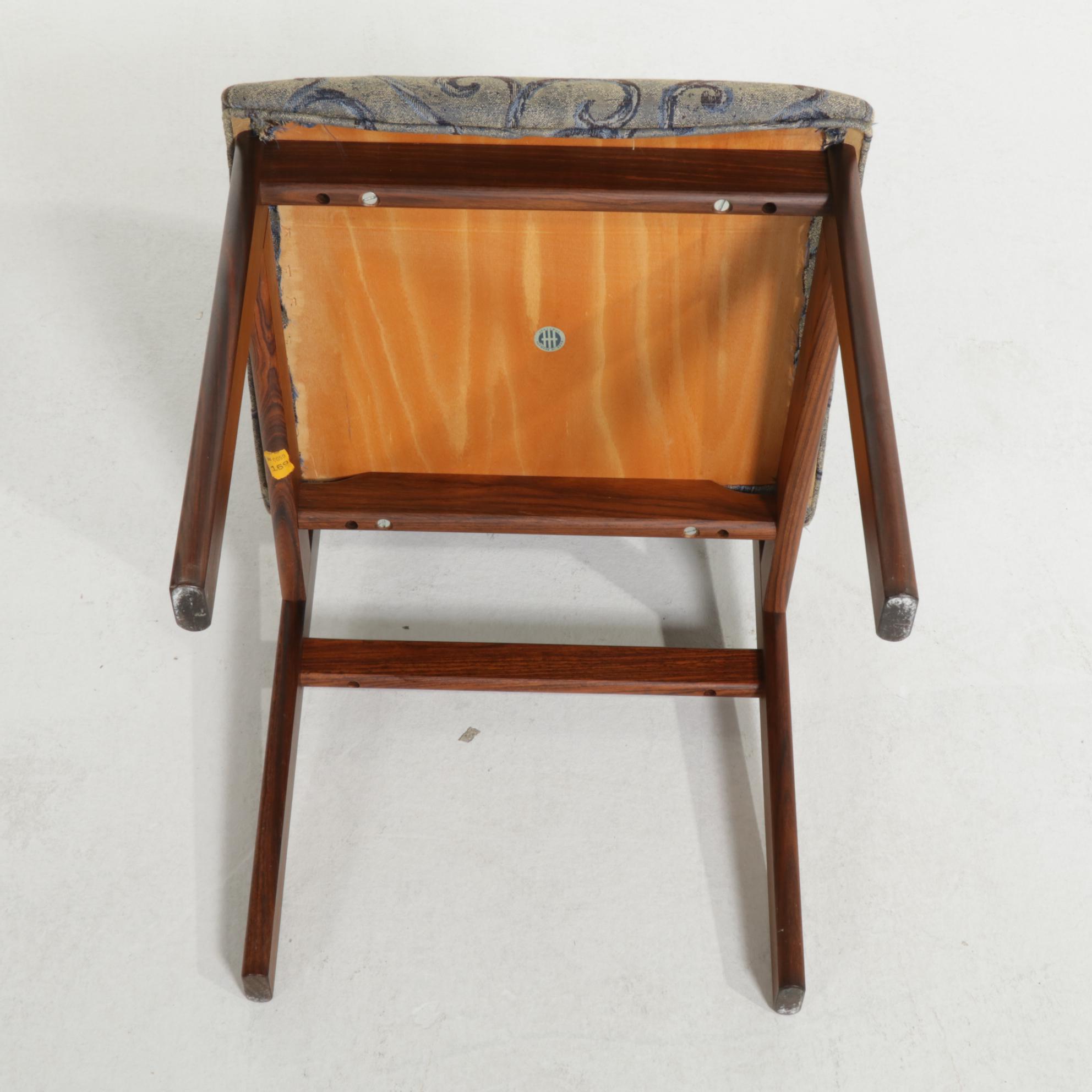 Six Hugo Frandsen for Spøttrup Stolefabrik Danish Modern Rosewood Dining Chairs