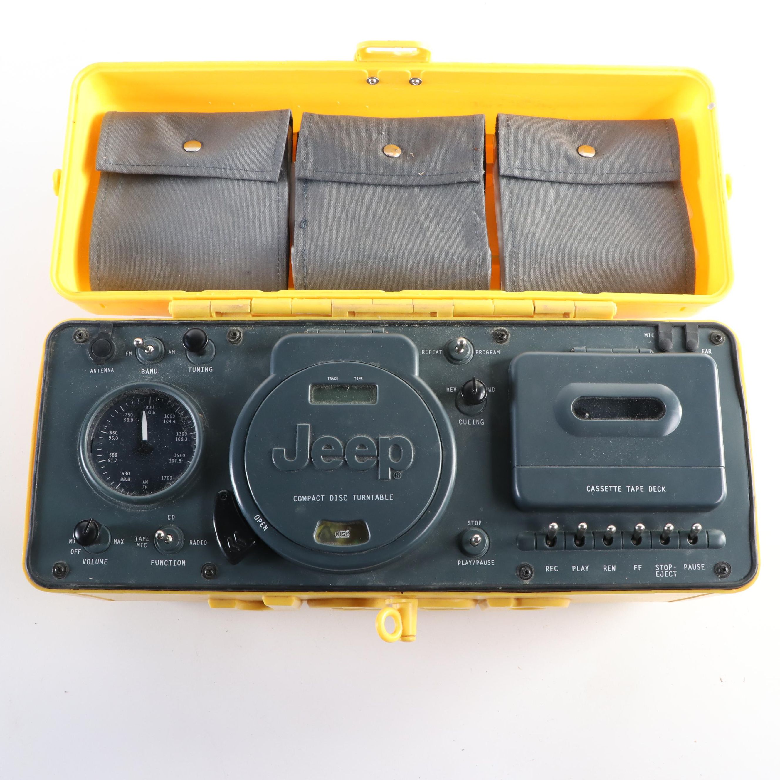 Telemania Jeep Wrangler Water Resistant Boombox With Radio/CD/Cassette Player