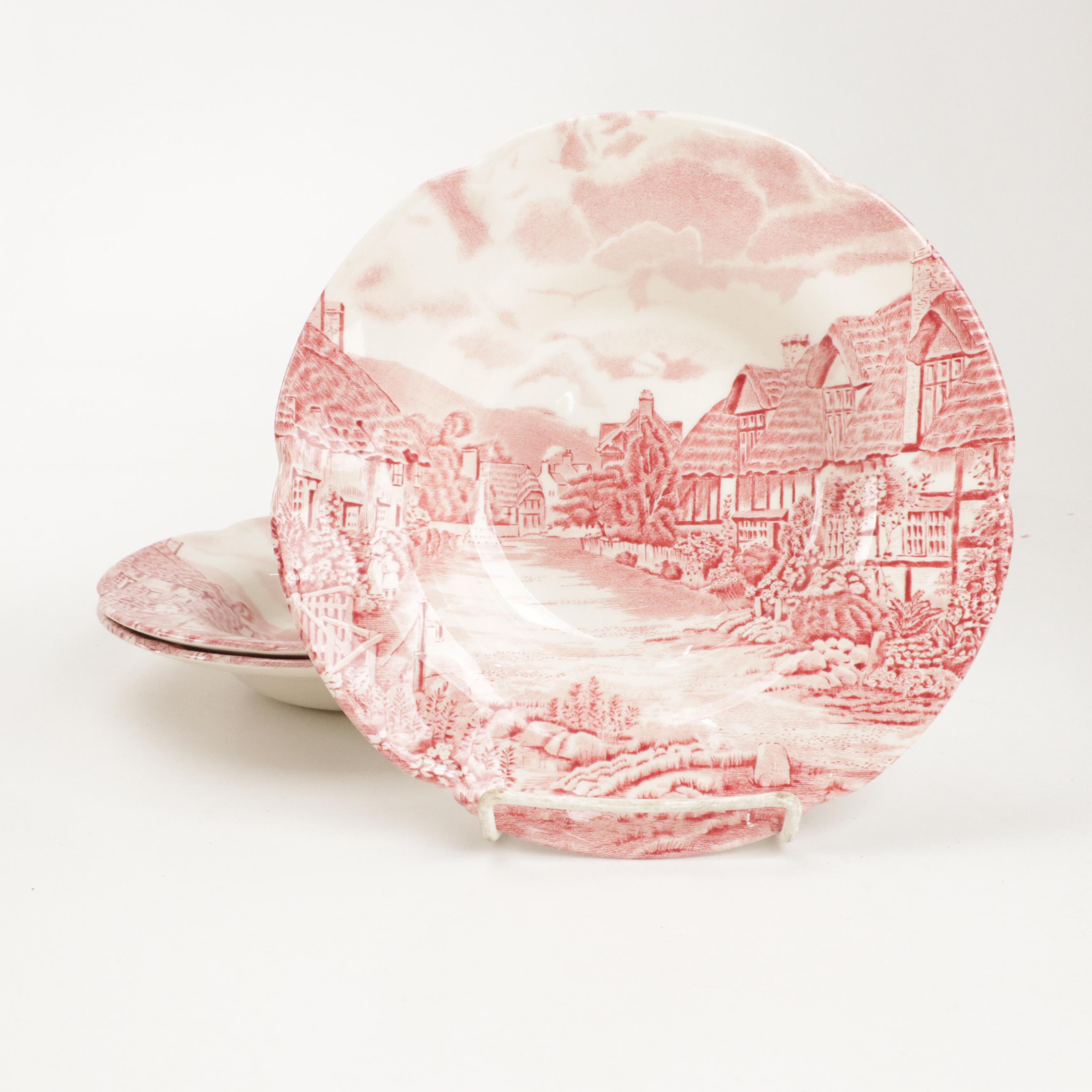 Bursley "The Post House" with More English Ceramic and Ironstone Dinnerware