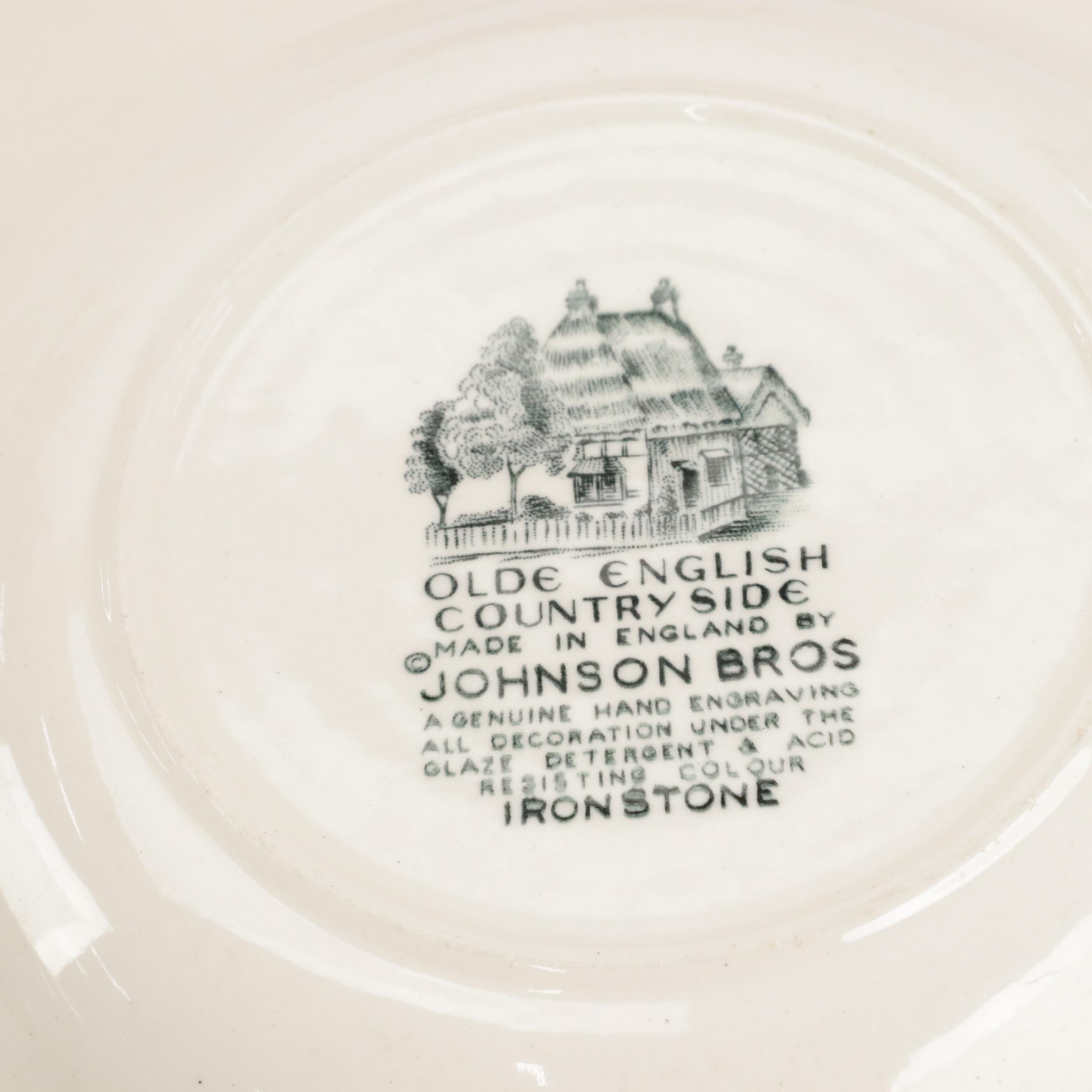 Bursley "The Post House" with More English Ceramic and Ironstone Dinnerware