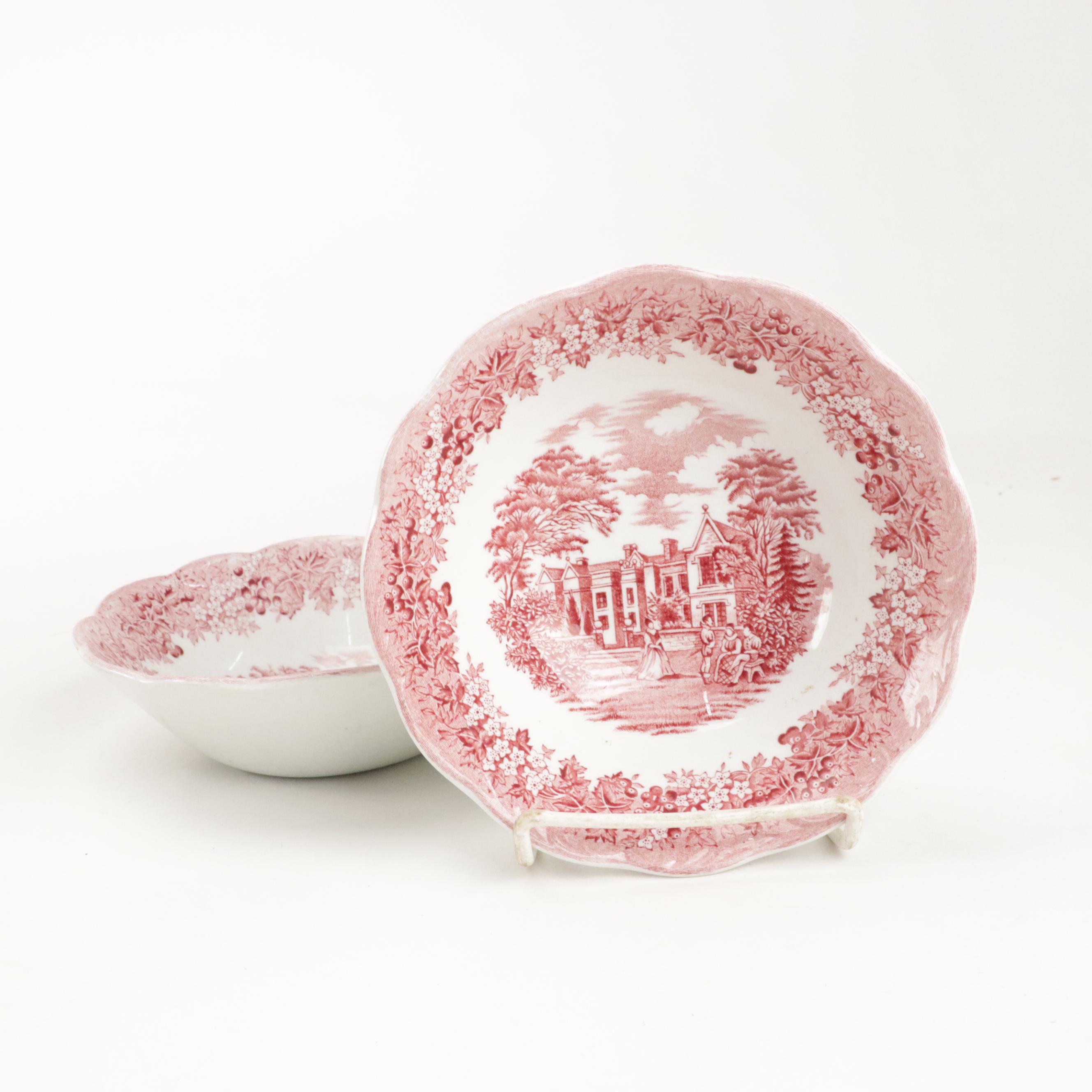 Bursley "The Post House" with More English Ceramic and Ironstone Dinnerware