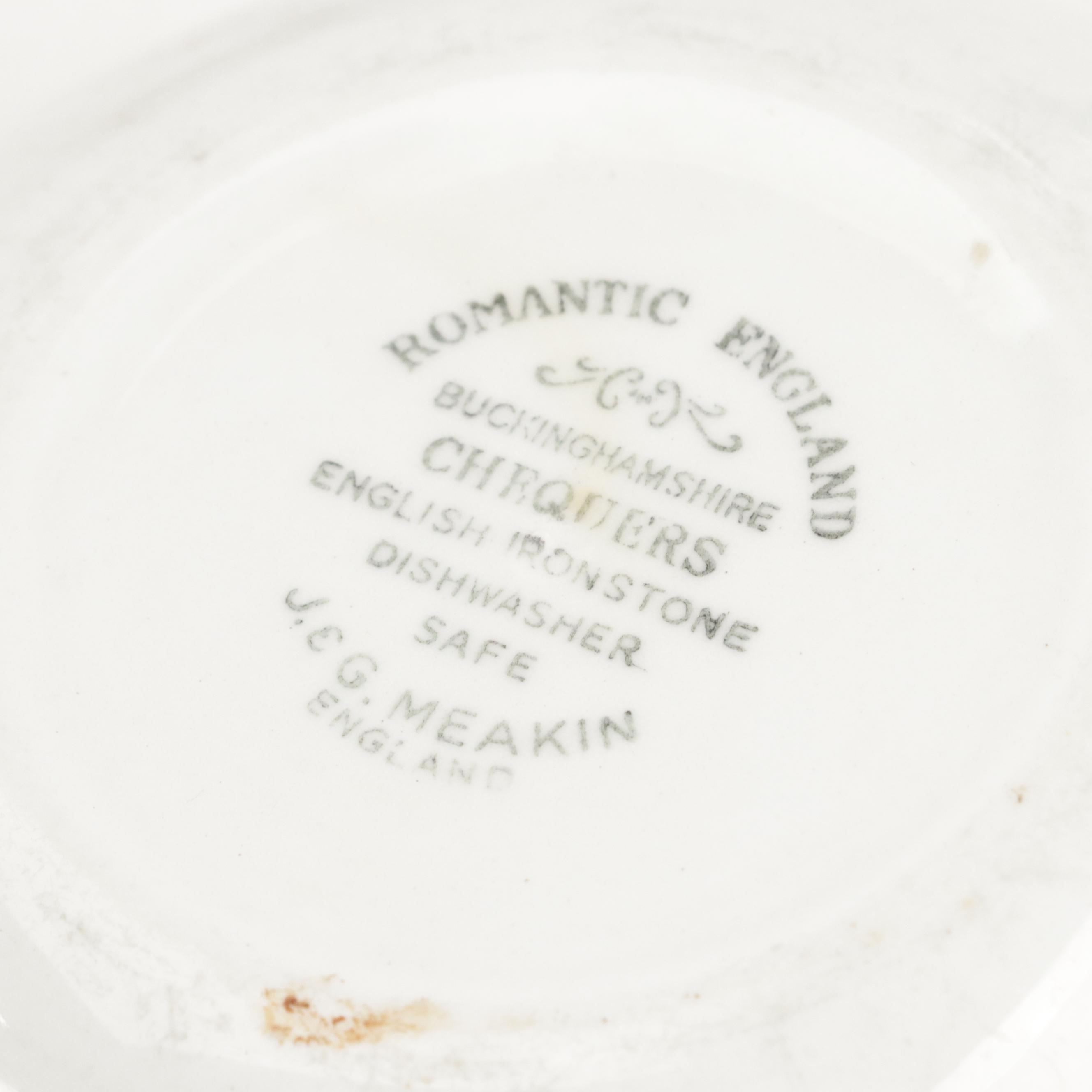 Bursley "The Post House" with More English Ceramic and Ironstone Dinnerware