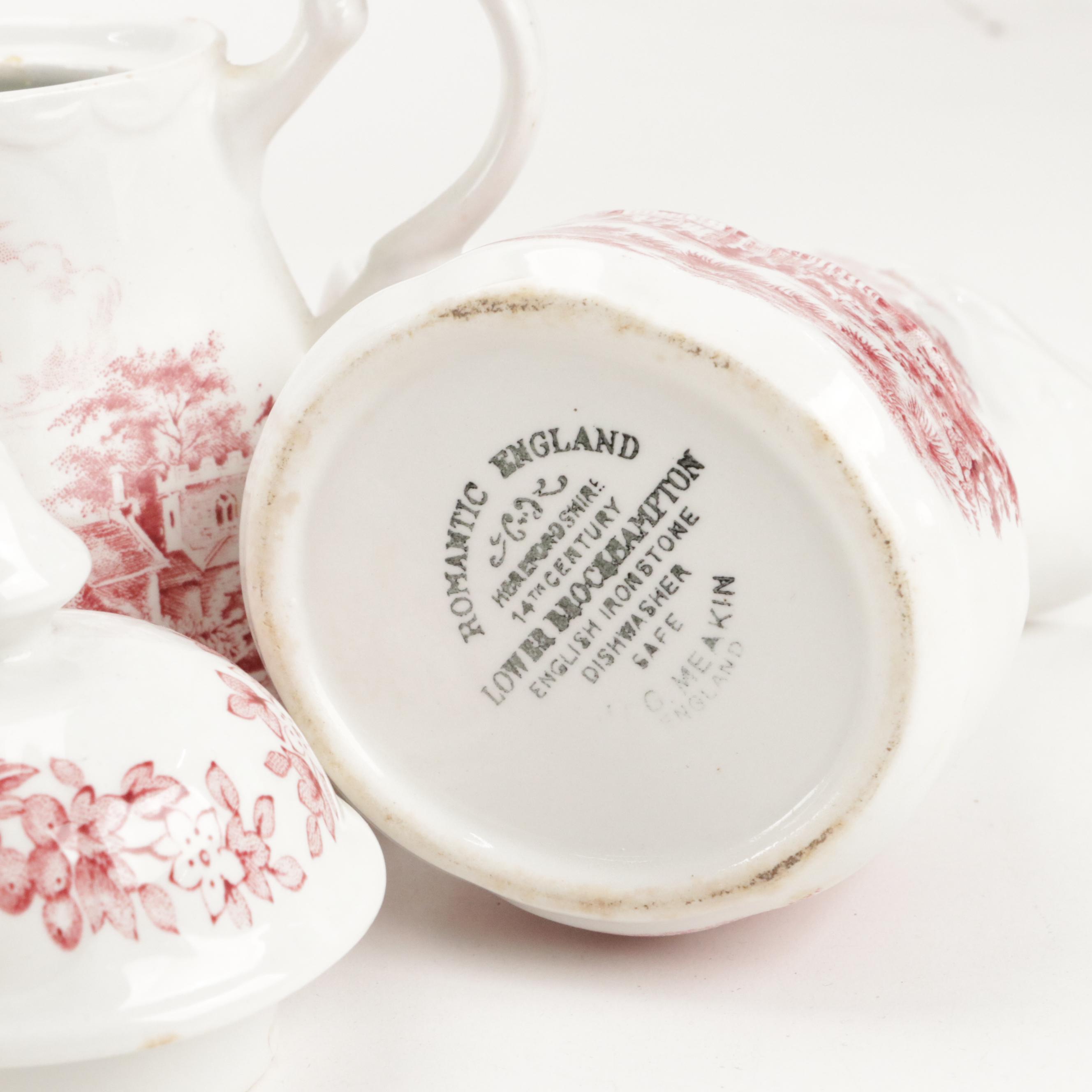 Bursley "The Post House" with More English Ceramic and Ironstone Dinnerware