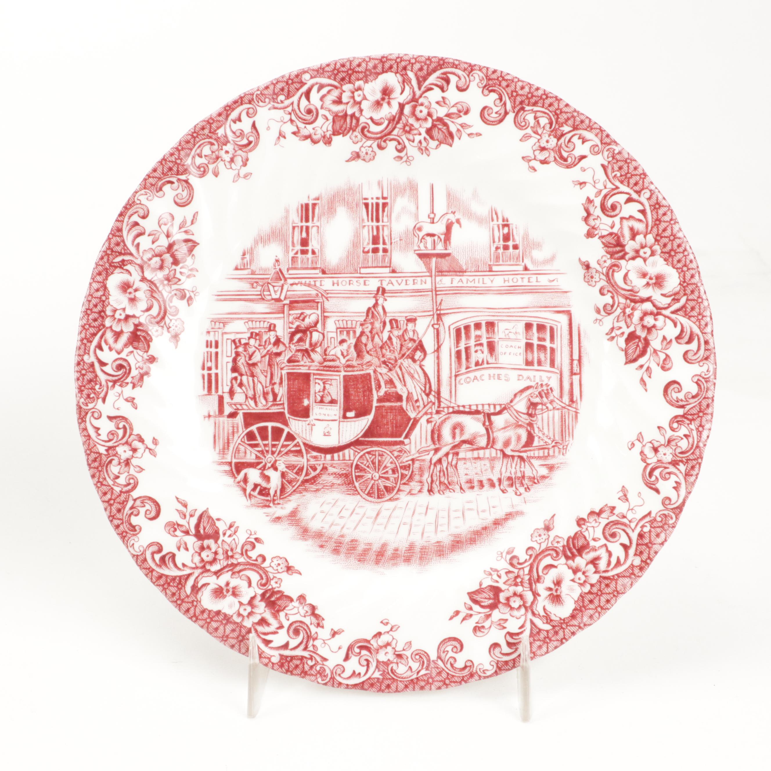 Bursley "The Post House" with More English Ceramic and Ironstone Dinnerware