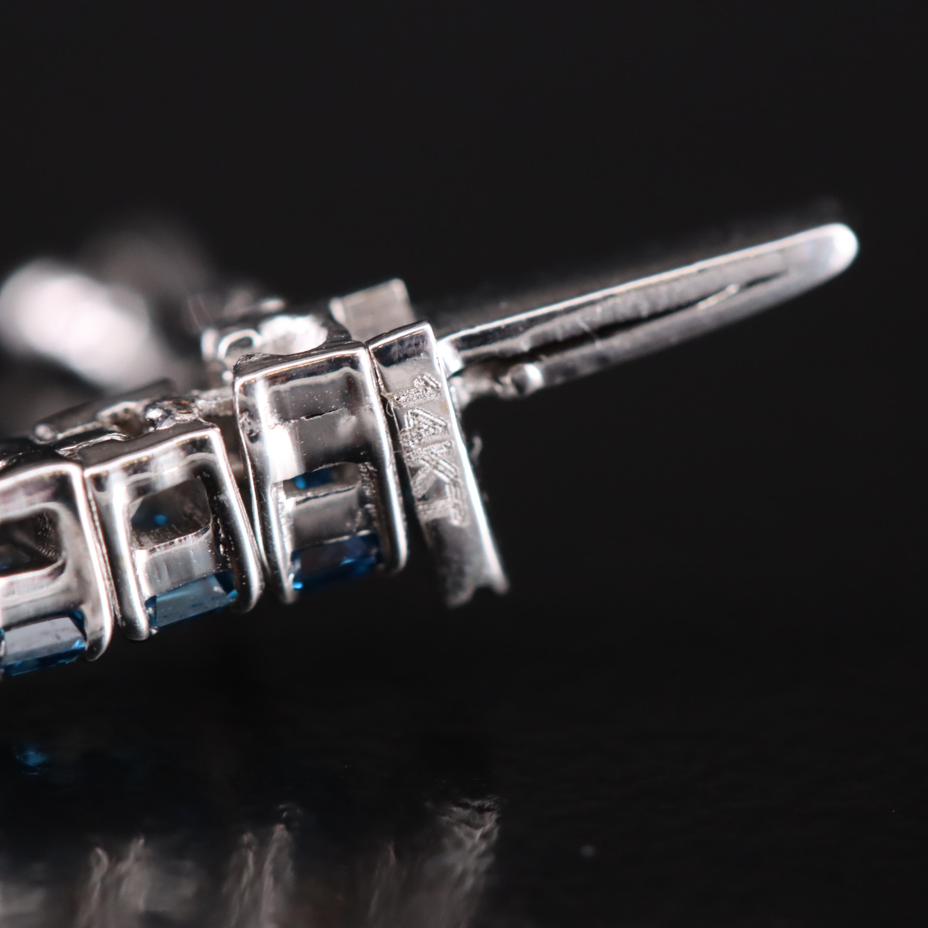 14K 6.57 CTW Fancy Green Blue Diamond Bracelet