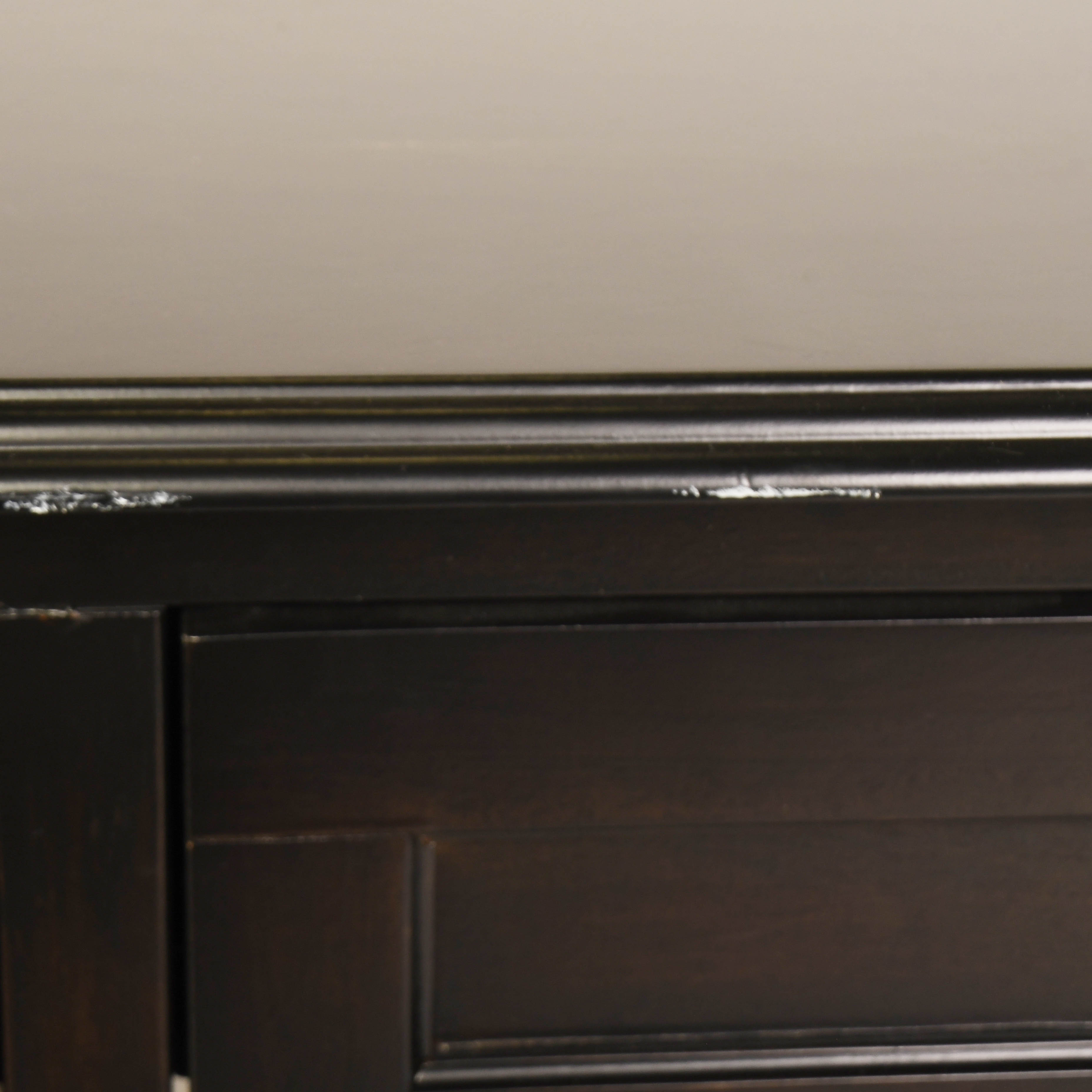 2 Drawer Dark Wood Coffee Table