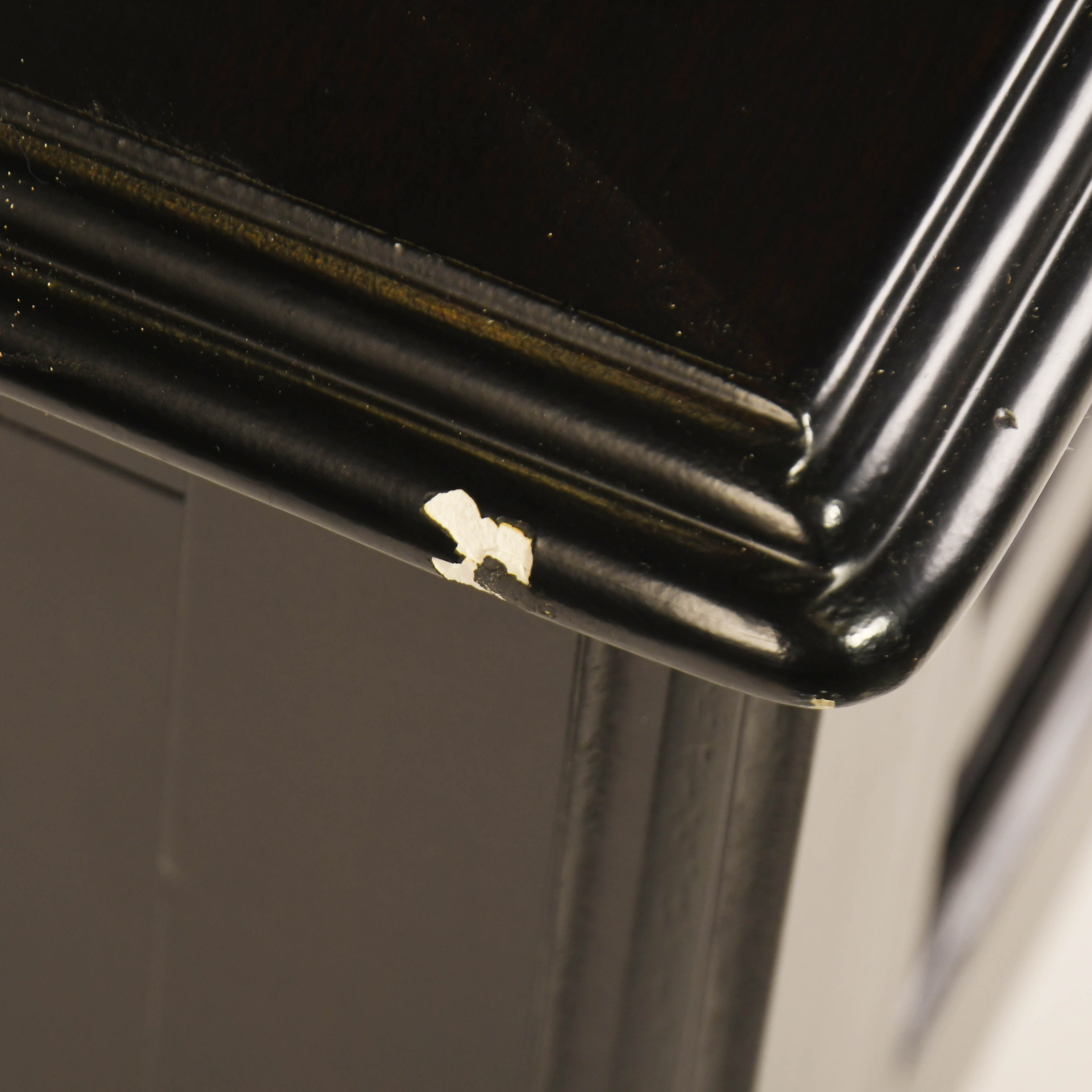 2 Drawer Dark Wood Coffee Table