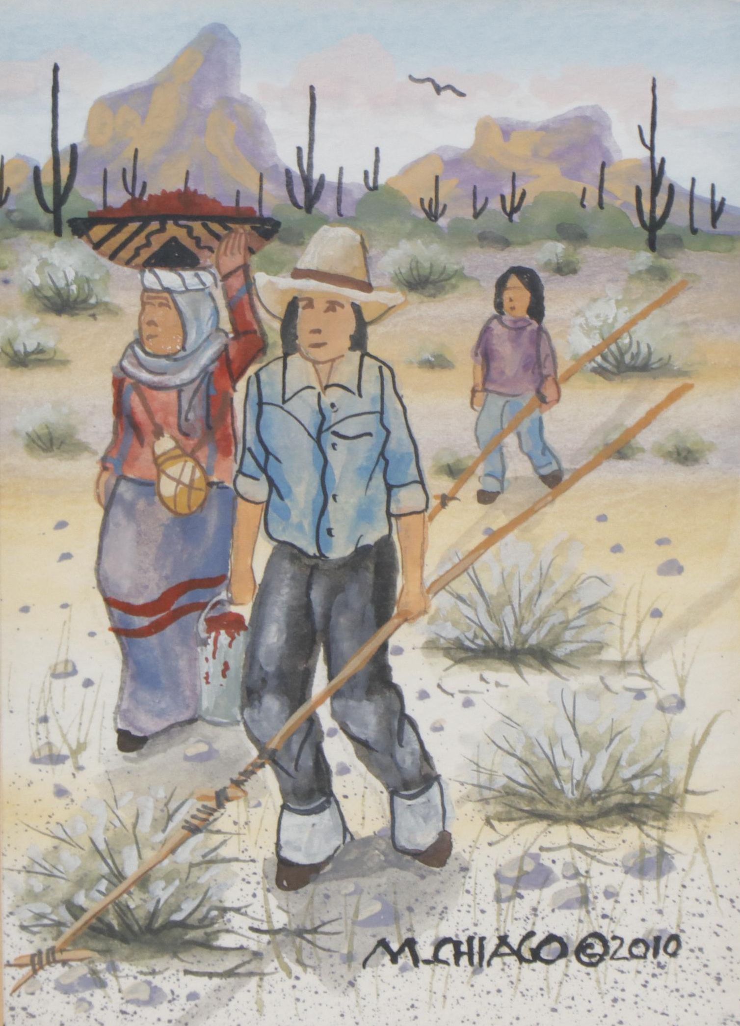 Michael Chiago, Sr. Watercolor Paintings, 2010