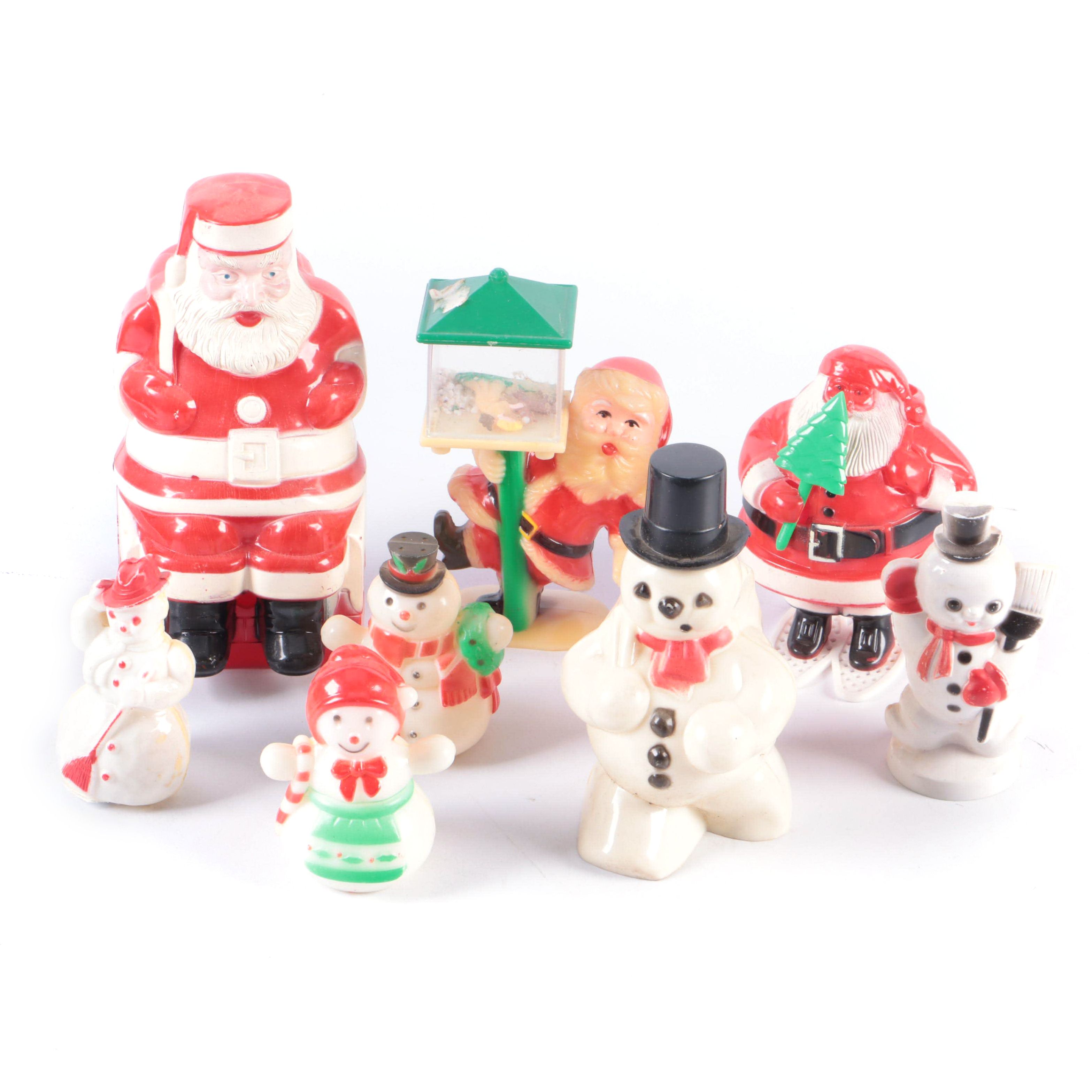 Blown Plastic Christmas Decorations
