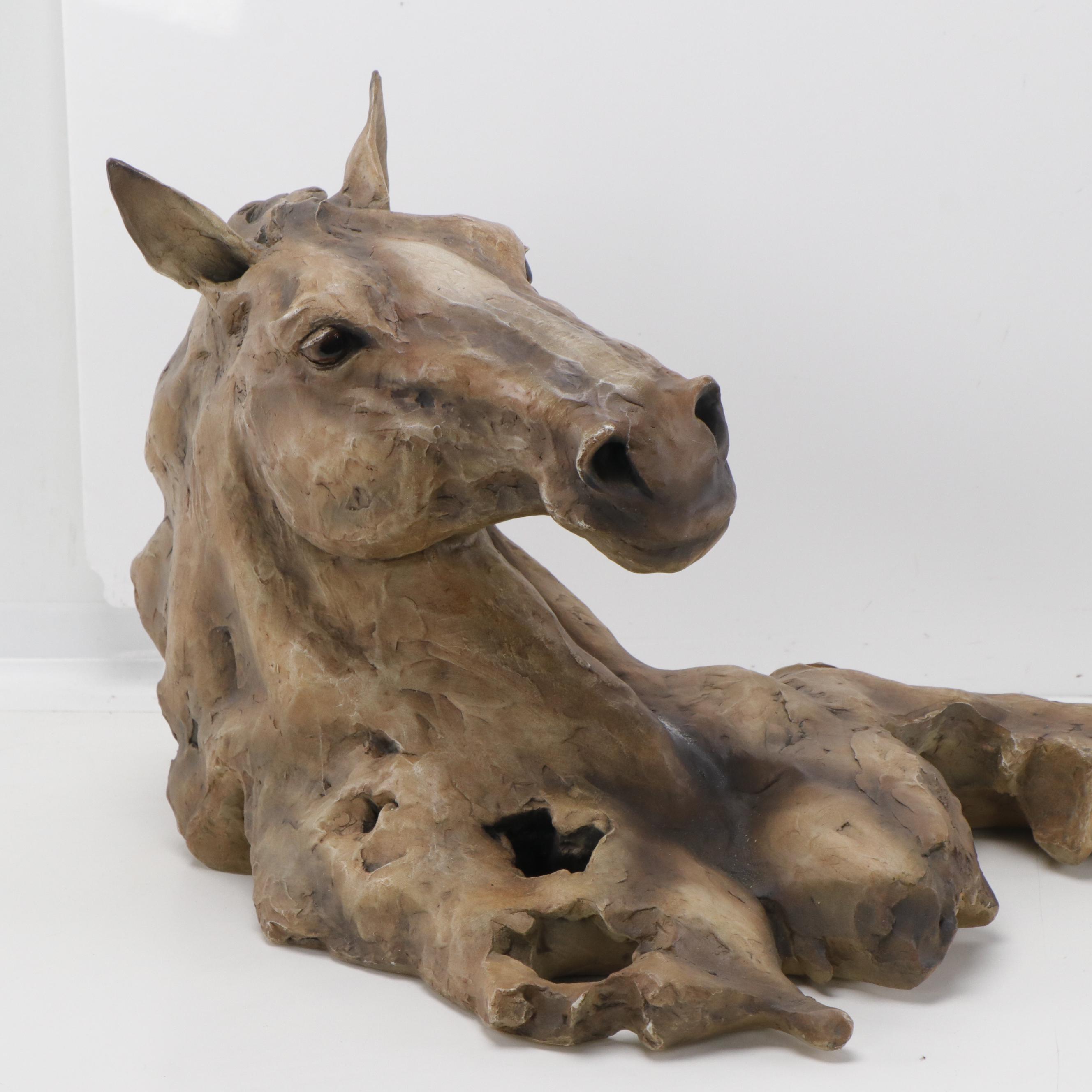 Mill Creek Studios Resin Sculpture After Randall Reading "Spirit of the West"