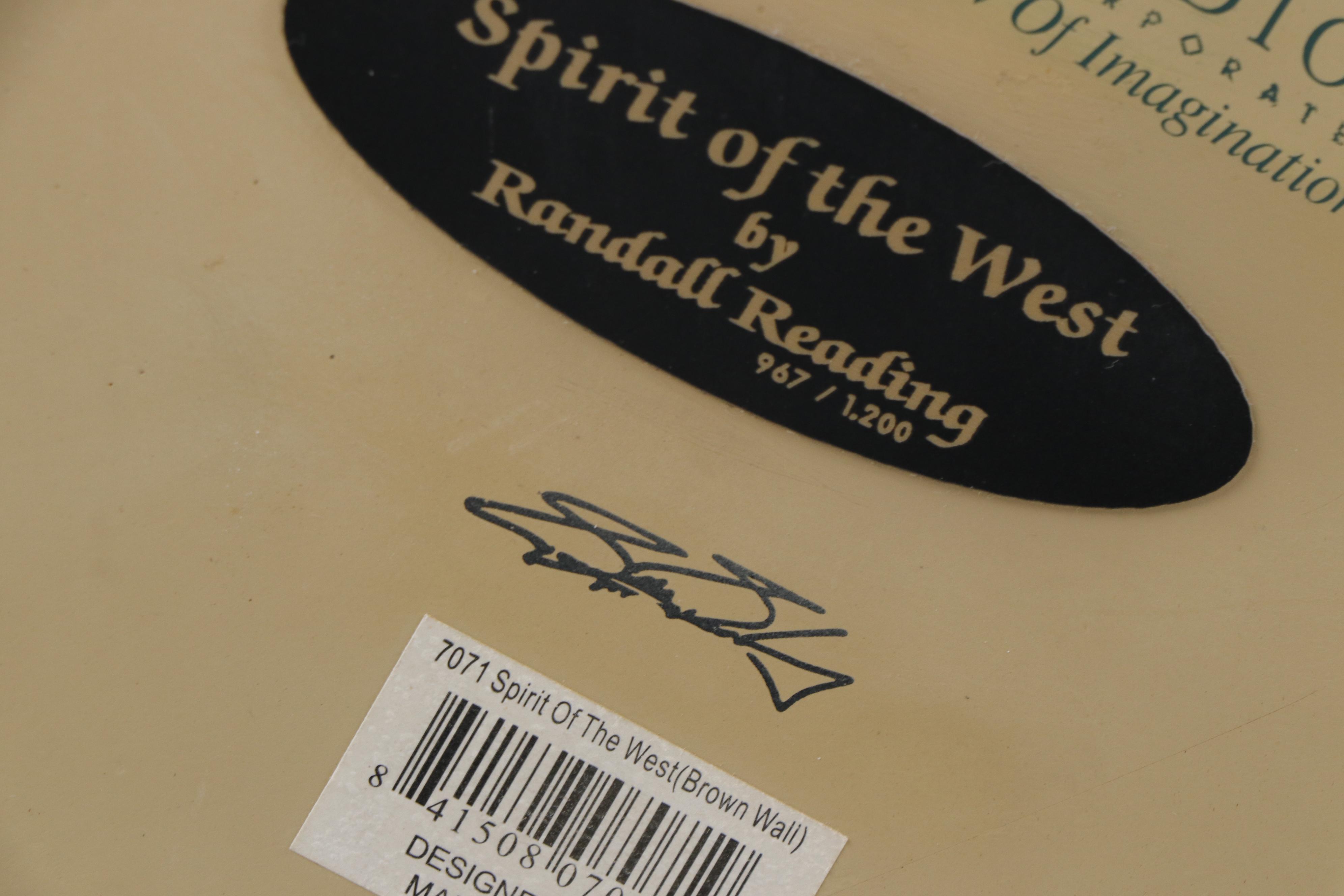 Mill Creek Studios Resin Sculpture After Randall Reading "Spirit of the West"