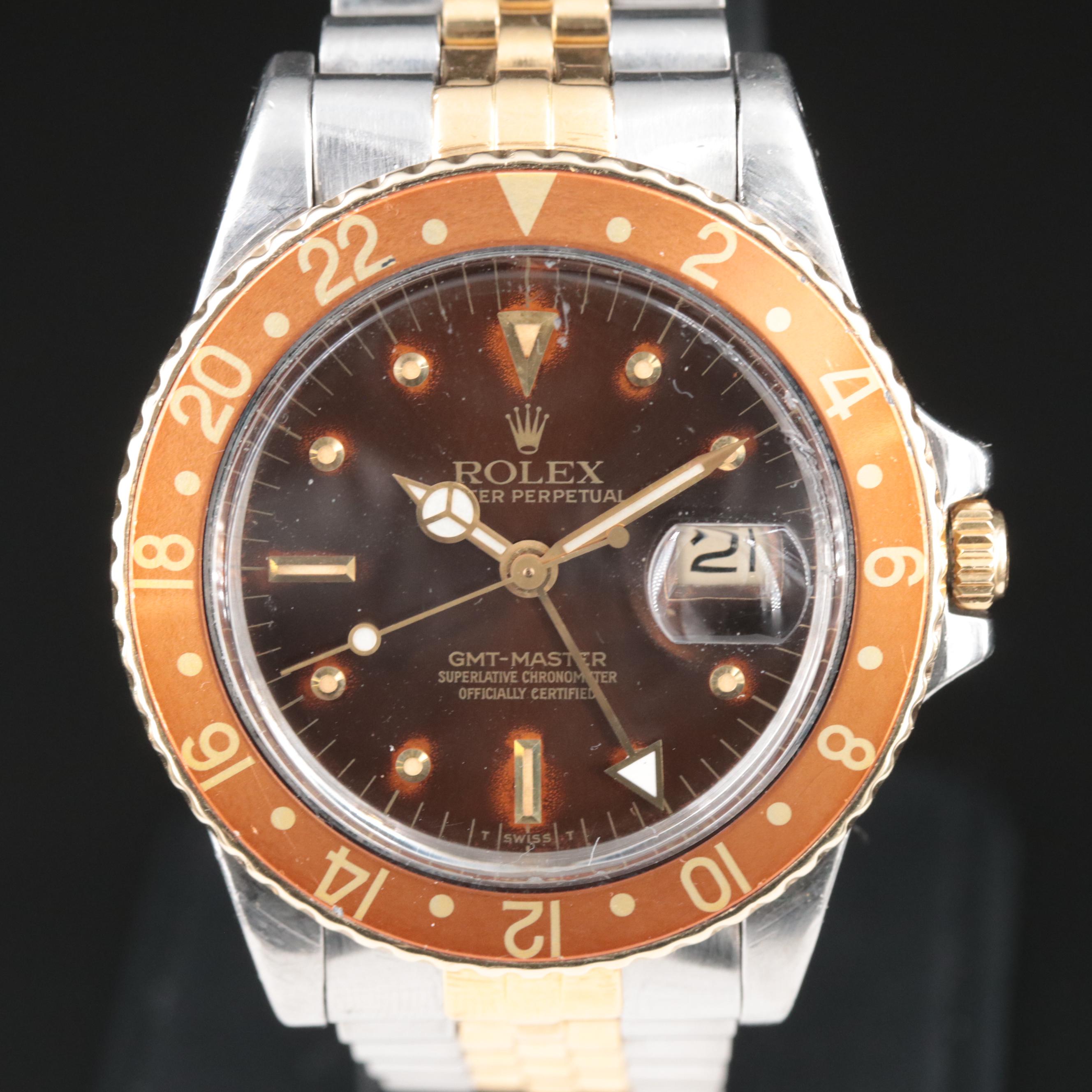 RTC SHIPPING 1979 Rolex GMT Master "Root Beer" Watch