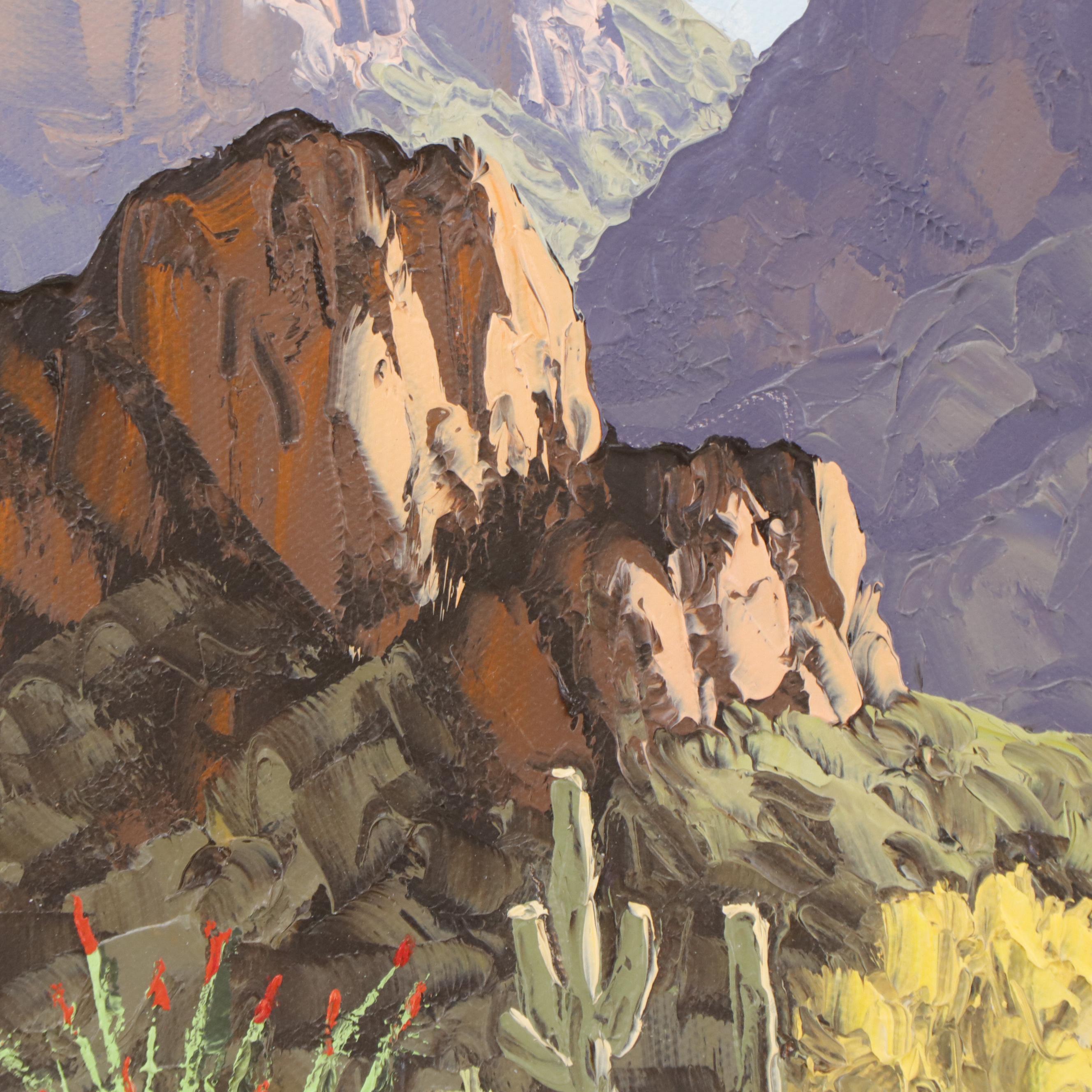 Susanne Nyberg Southwest Landscape Oil Painting "Phoenix Trail"