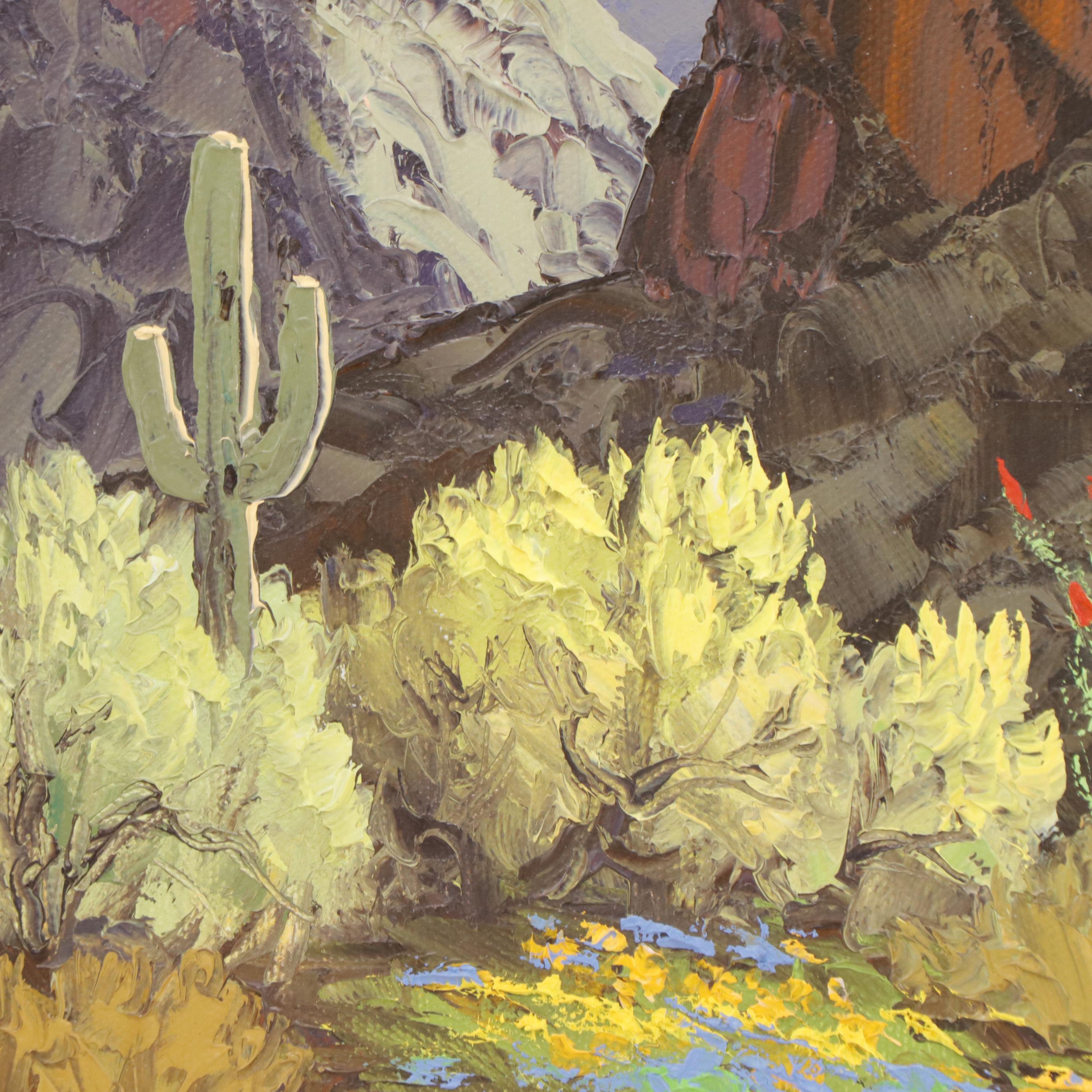 Susanne Nyberg Southwest Landscape Oil Painting "Phoenix Trail"