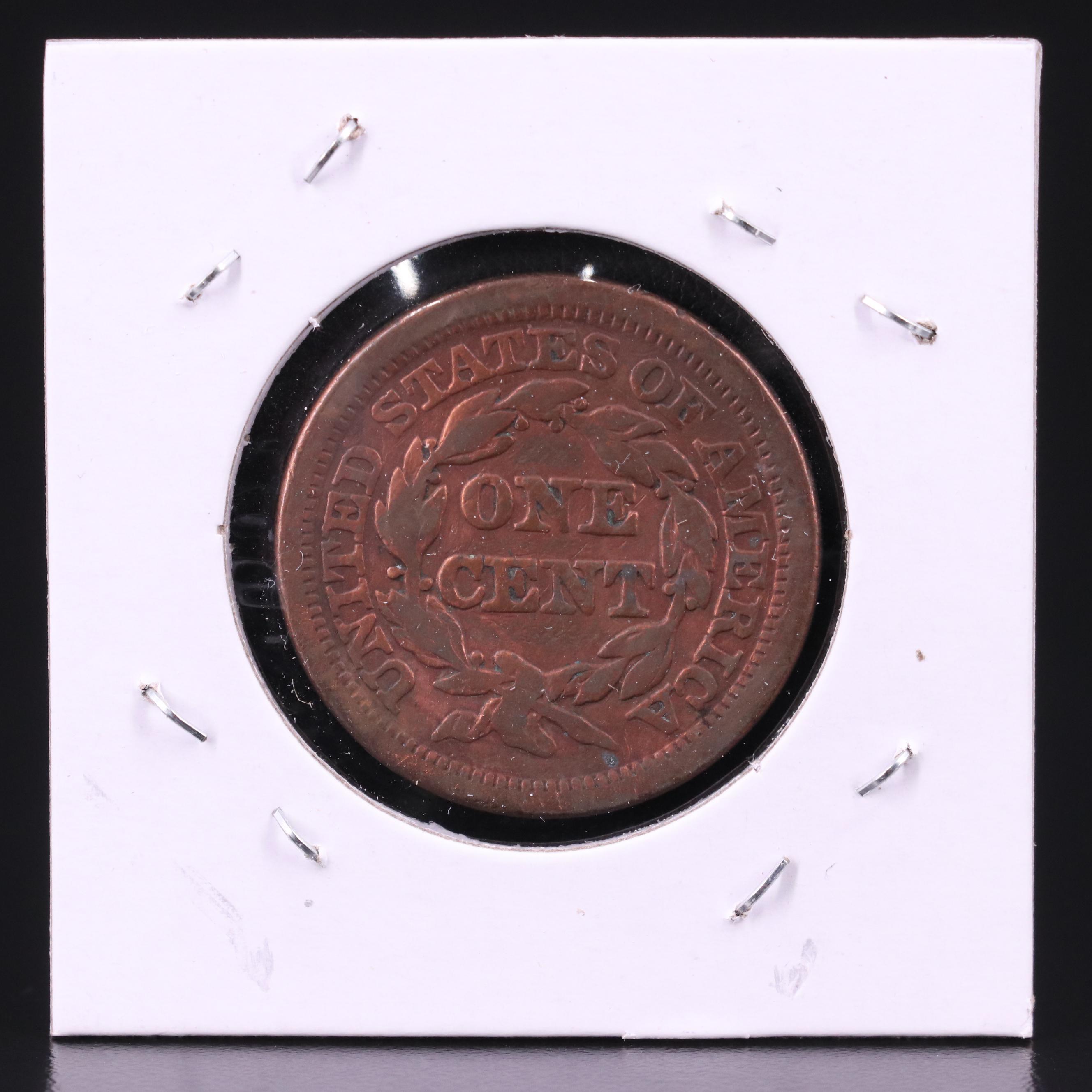 Eight Braided Hair Large Cents