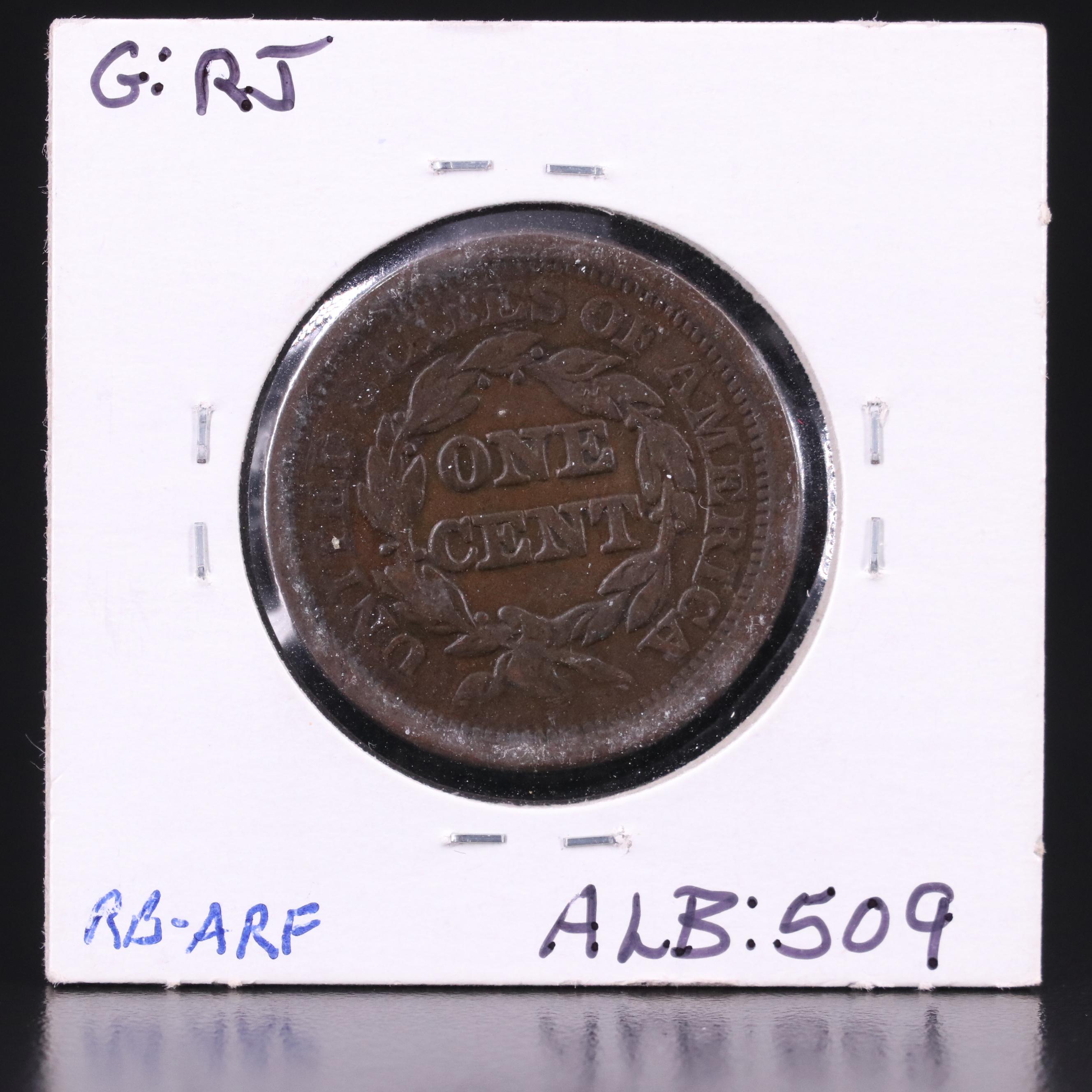 Eight Braided Hair Large Cents