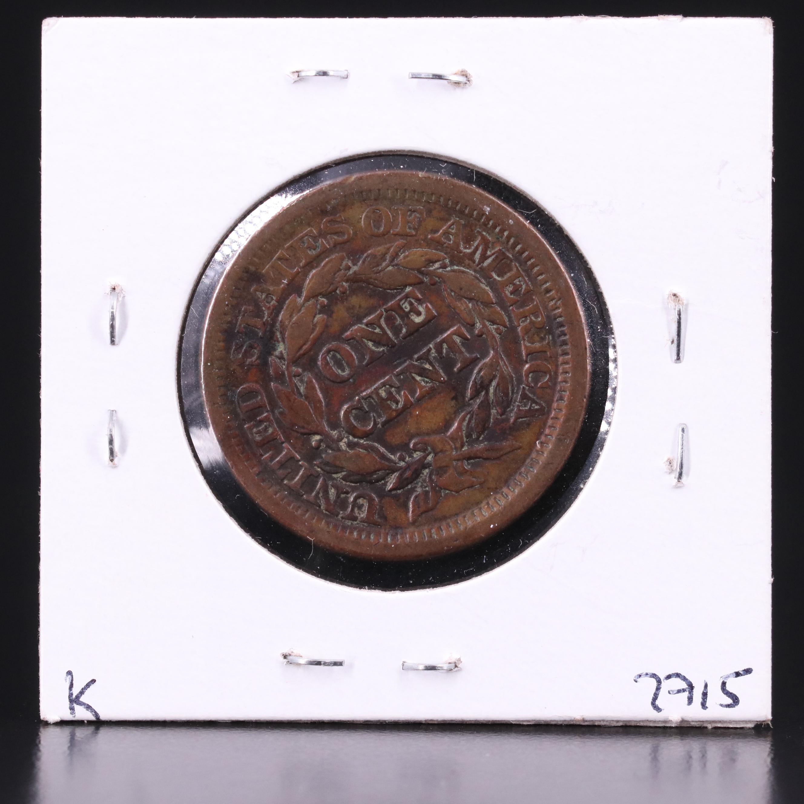 Eight Braided Hair Large Cents