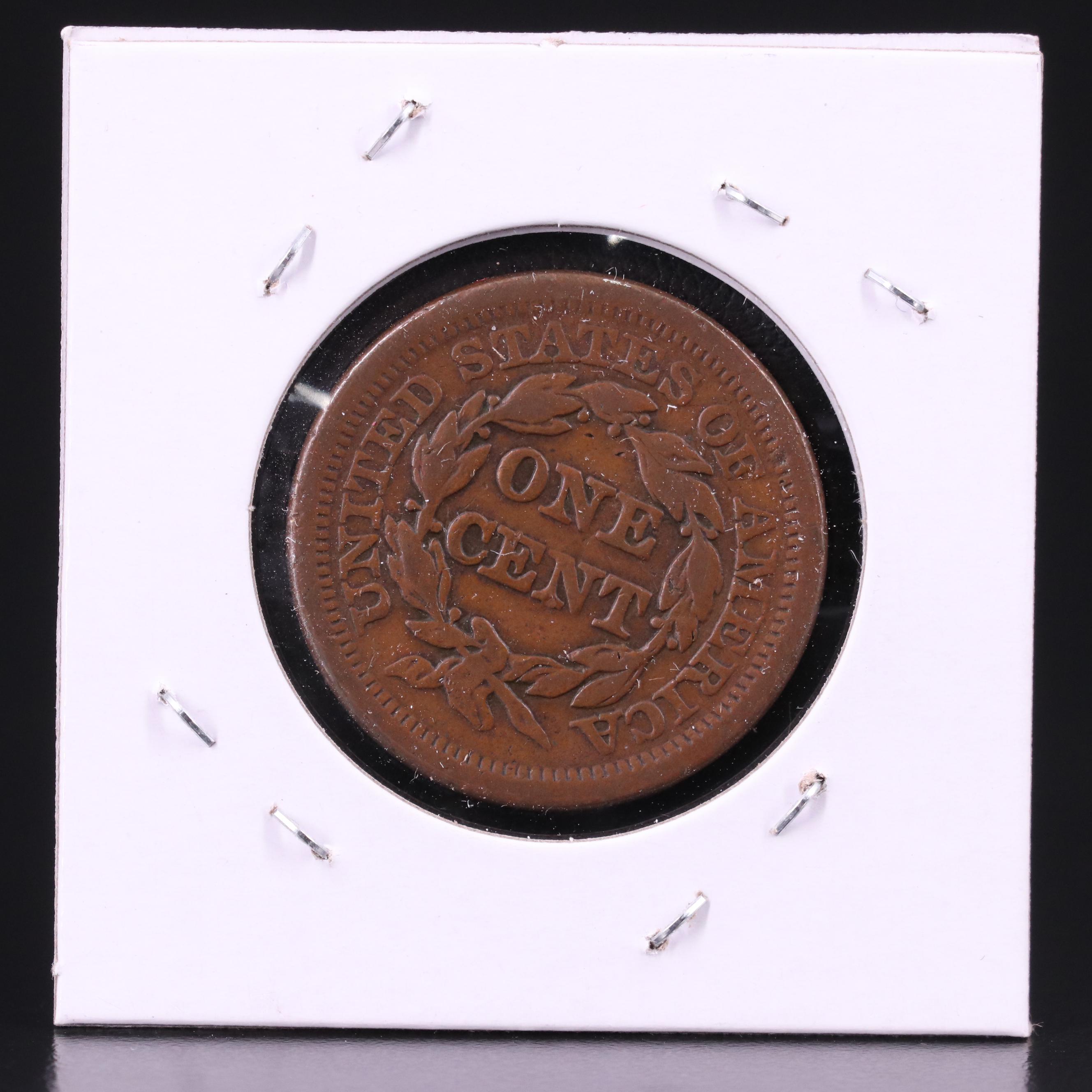 Eight Braided Hair Large Cents