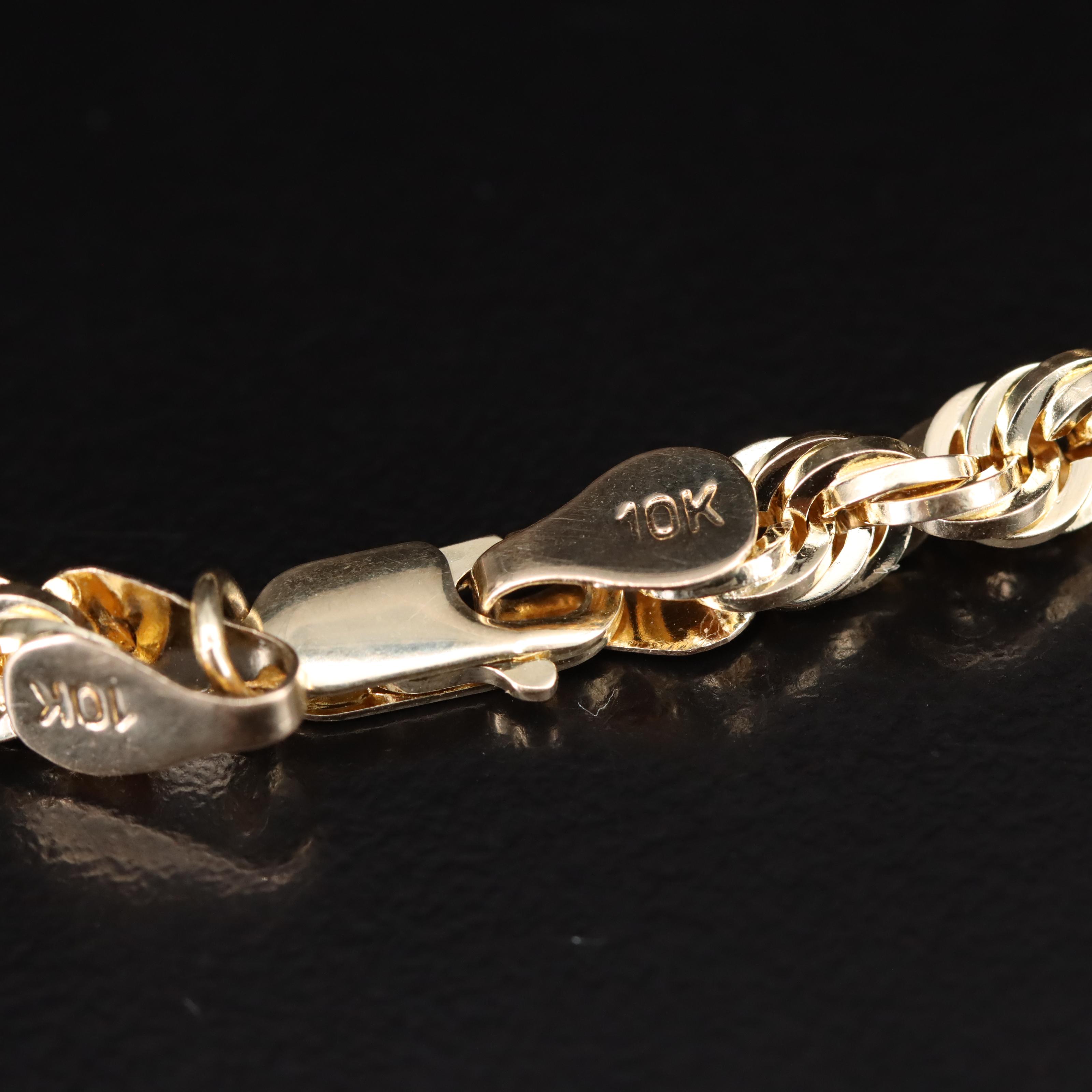 10K Rope Chain Necklace