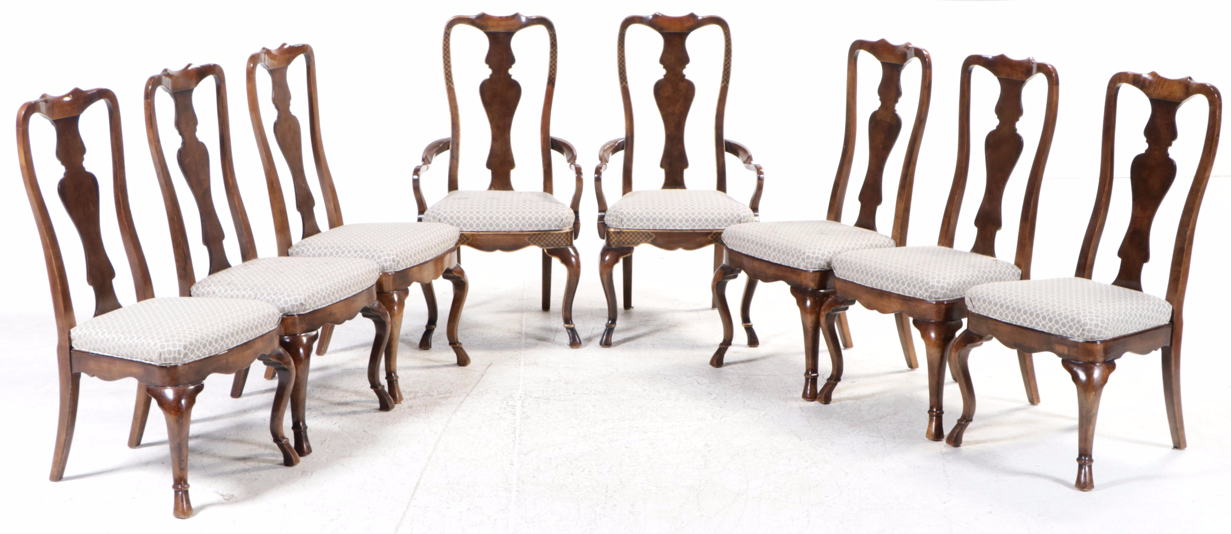 Drexel-Heritage Queen Anne Style Dining Set, Late 20th Century
