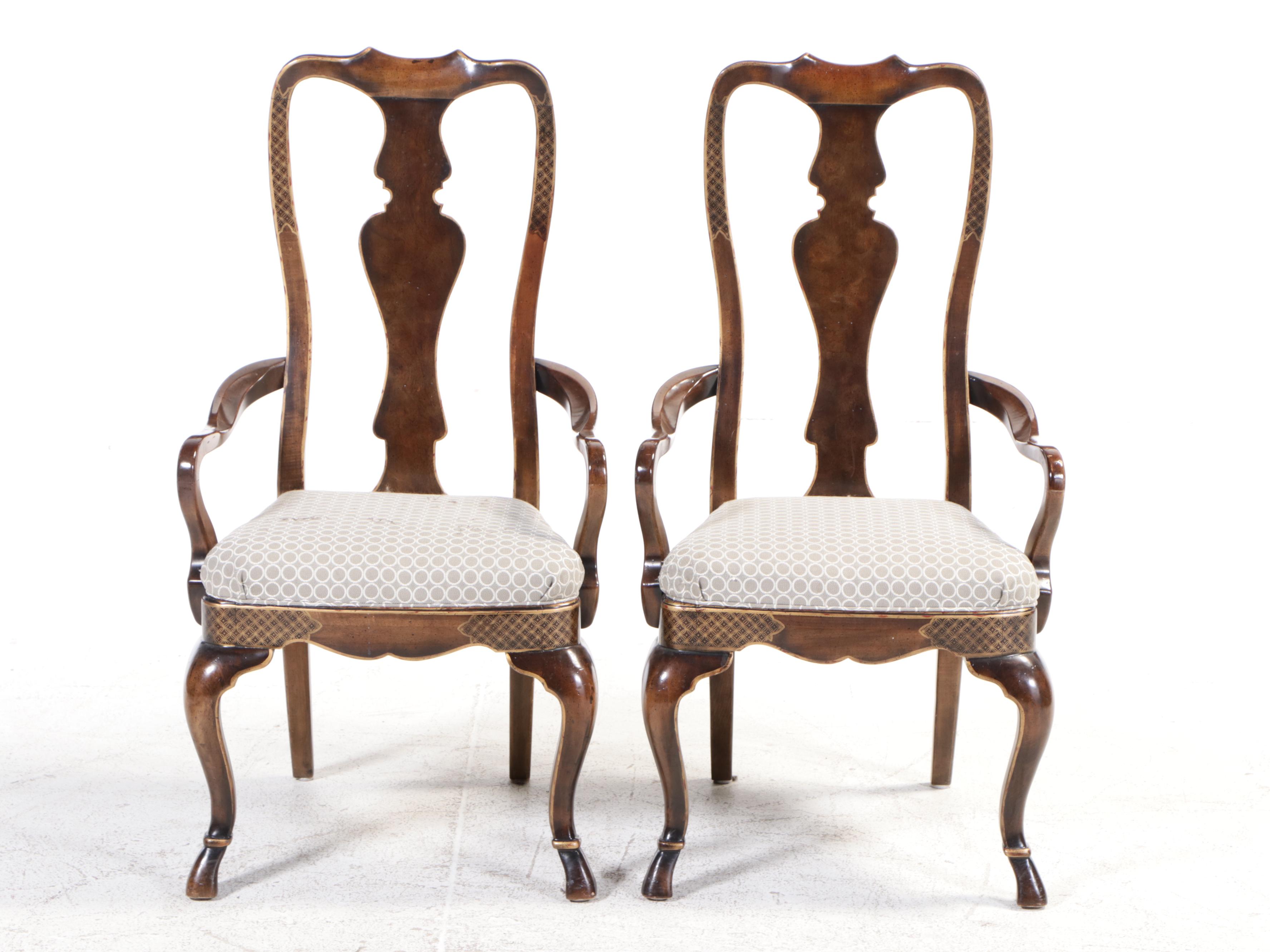 Drexel-Heritage Queen Anne Style Dining Set, Late 20th Century