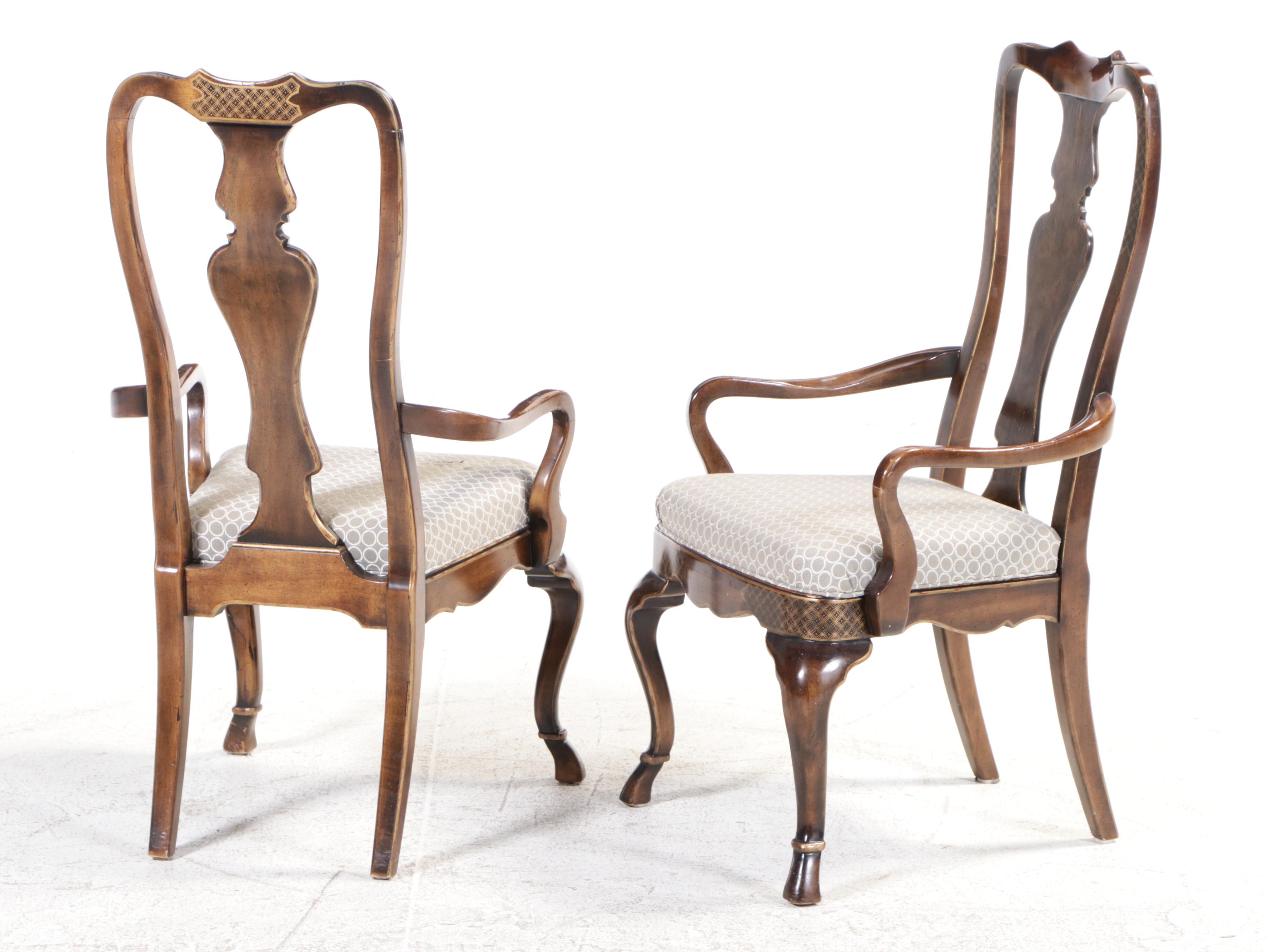 Drexel-Heritage Queen Anne Style Dining Set, Late 20th Century