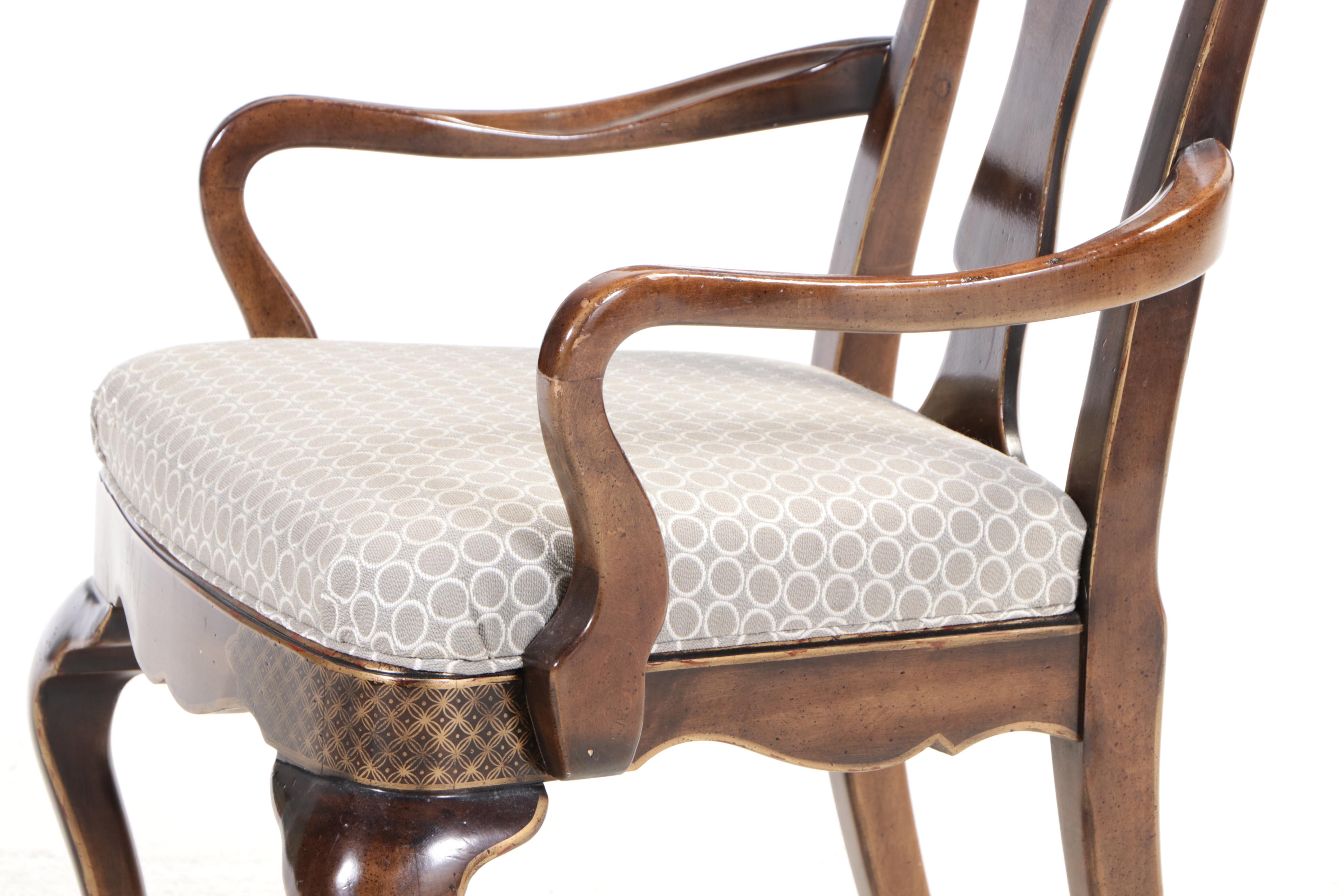 Drexel-Heritage Queen Anne Style Dining Set, Late 20th Century