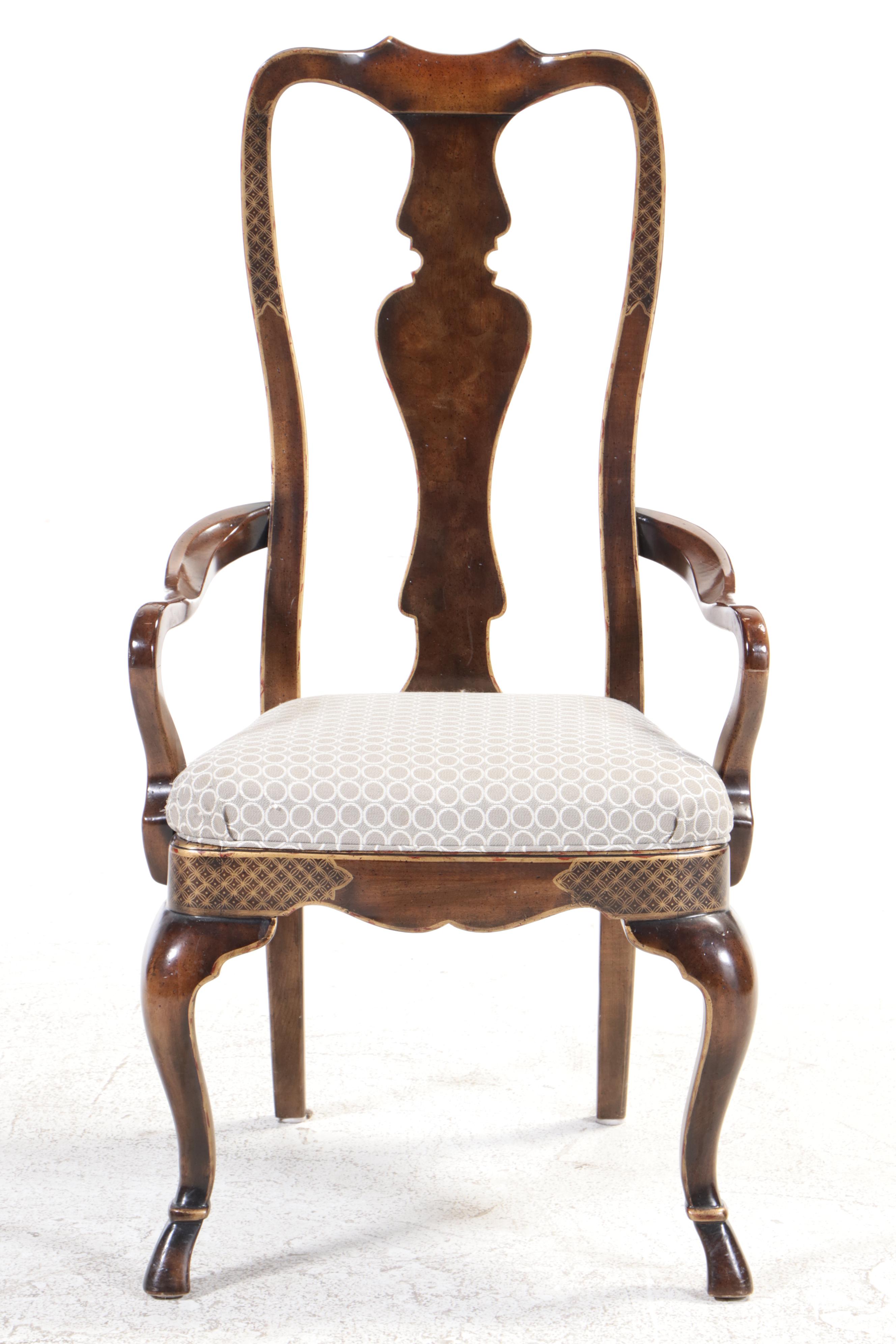 Drexel-Heritage Queen Anne Style Dining Set, Late 20th Century