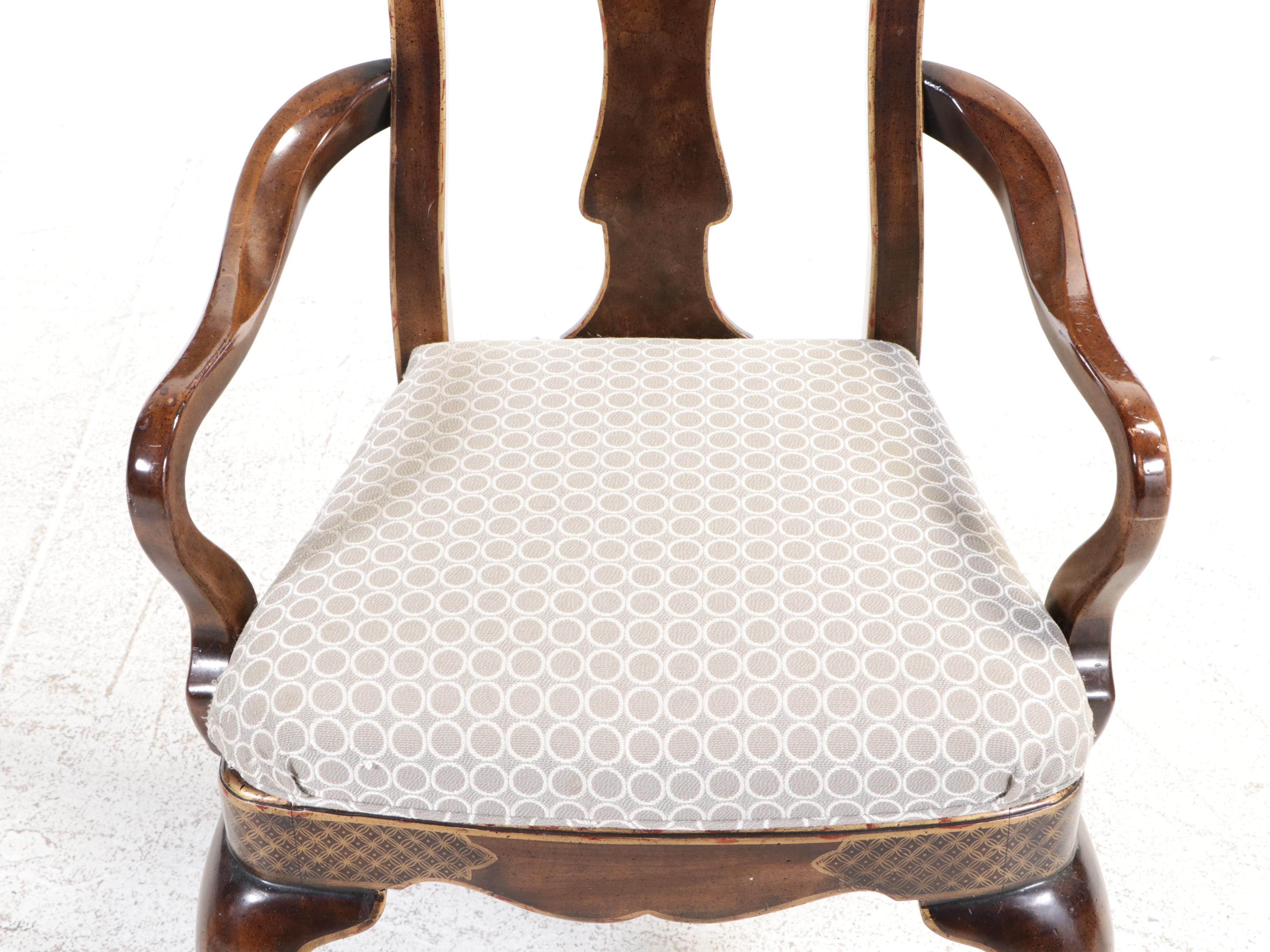 Drexel-Heritage Queen Anne Style Dining Set, Late 20th Century