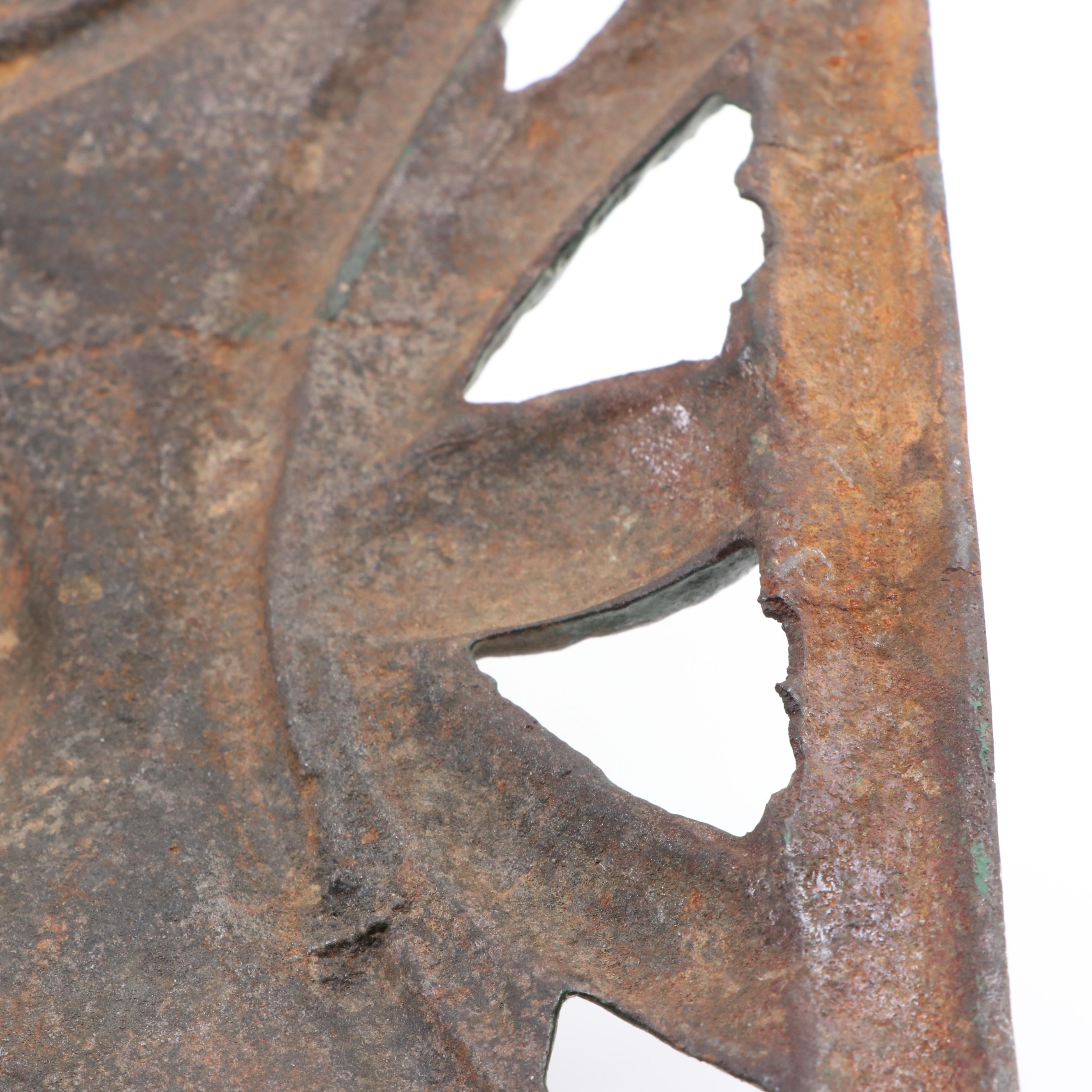 Art Deco Style Painted Cast Iron Christmas Tree Stands, Early to Mid-20th C.