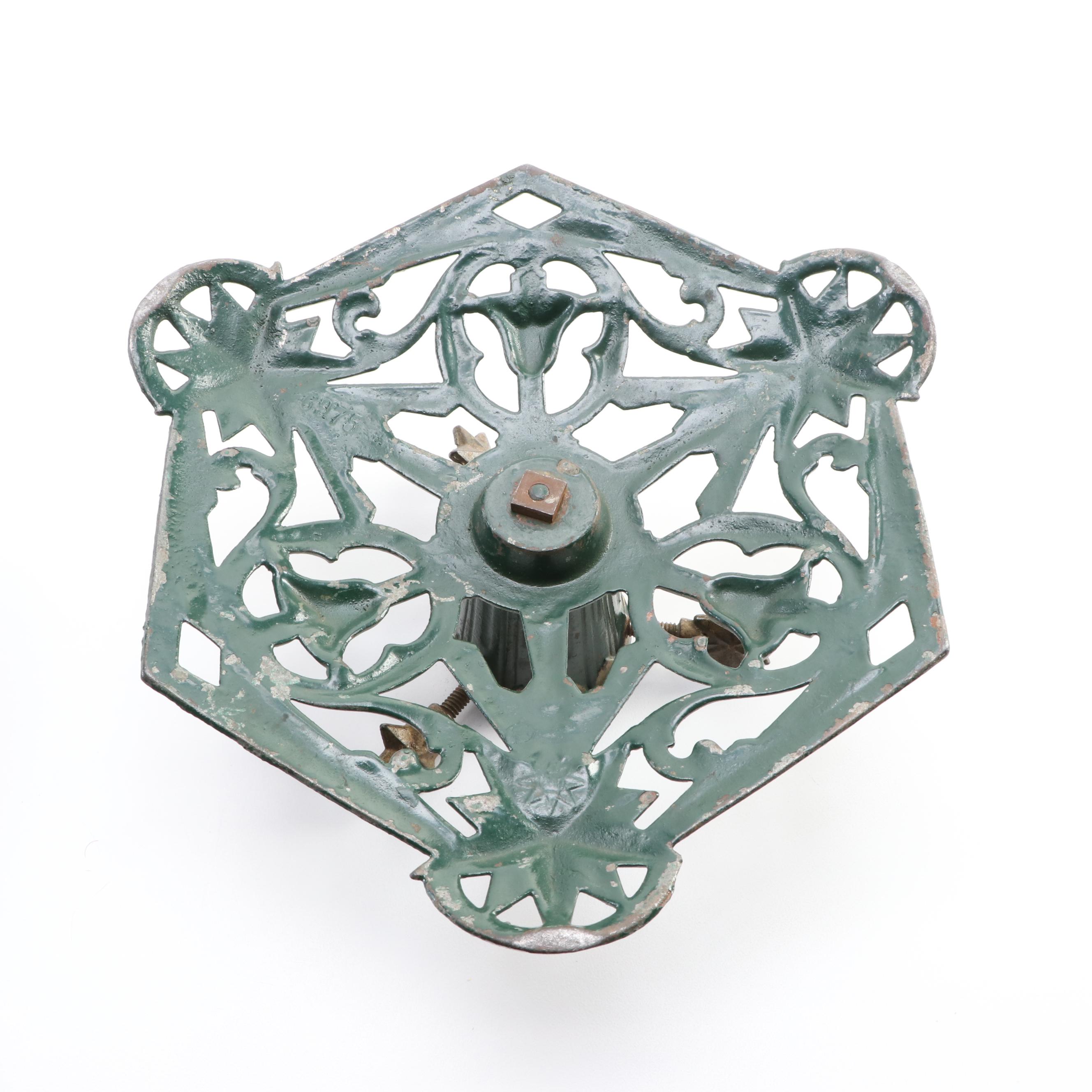 Art Deco Style Painted Cast Iron Christmas Tree Stands, Early to Mid-20th C.