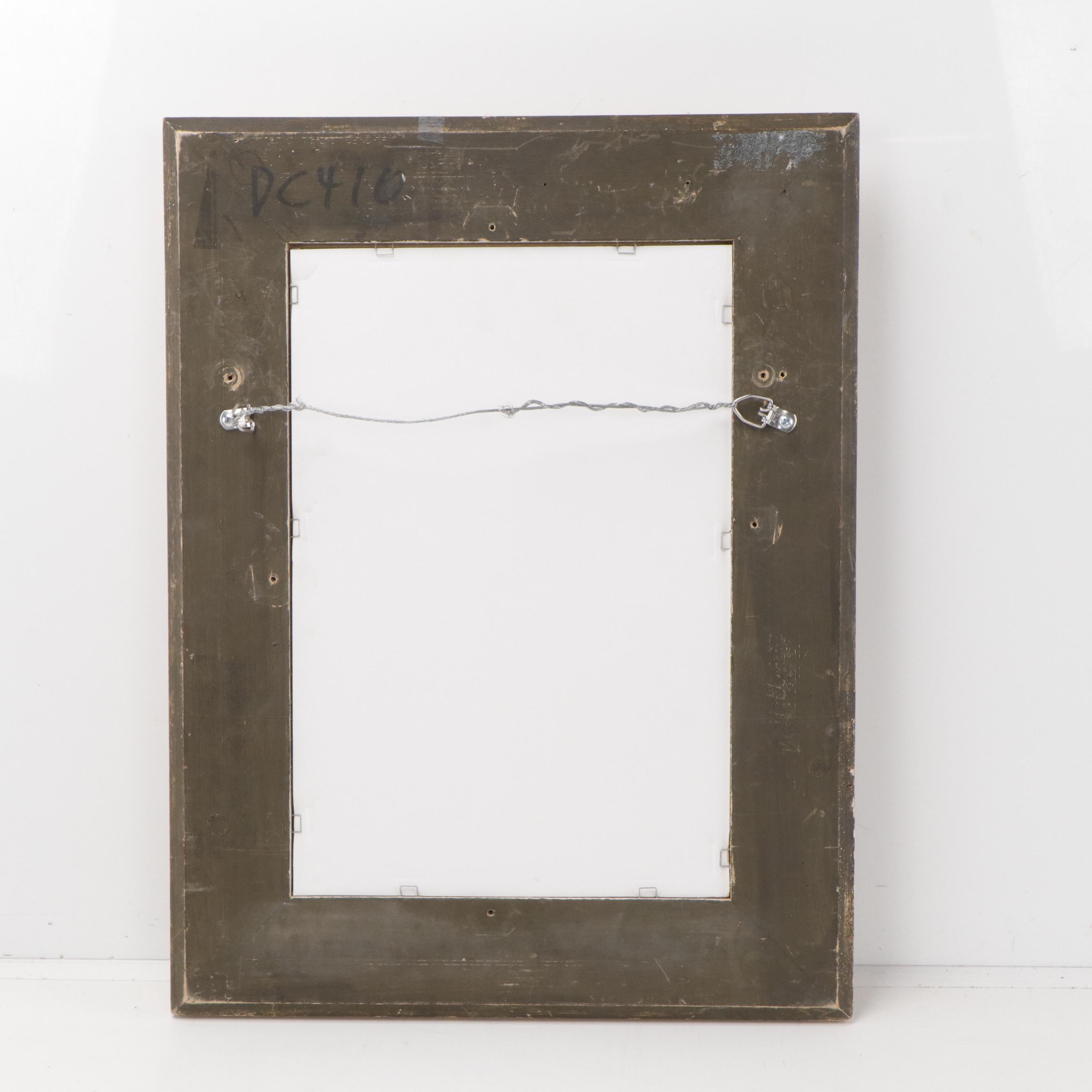 John Hauser Native American Chief Portrait Gouache Painting, 1899