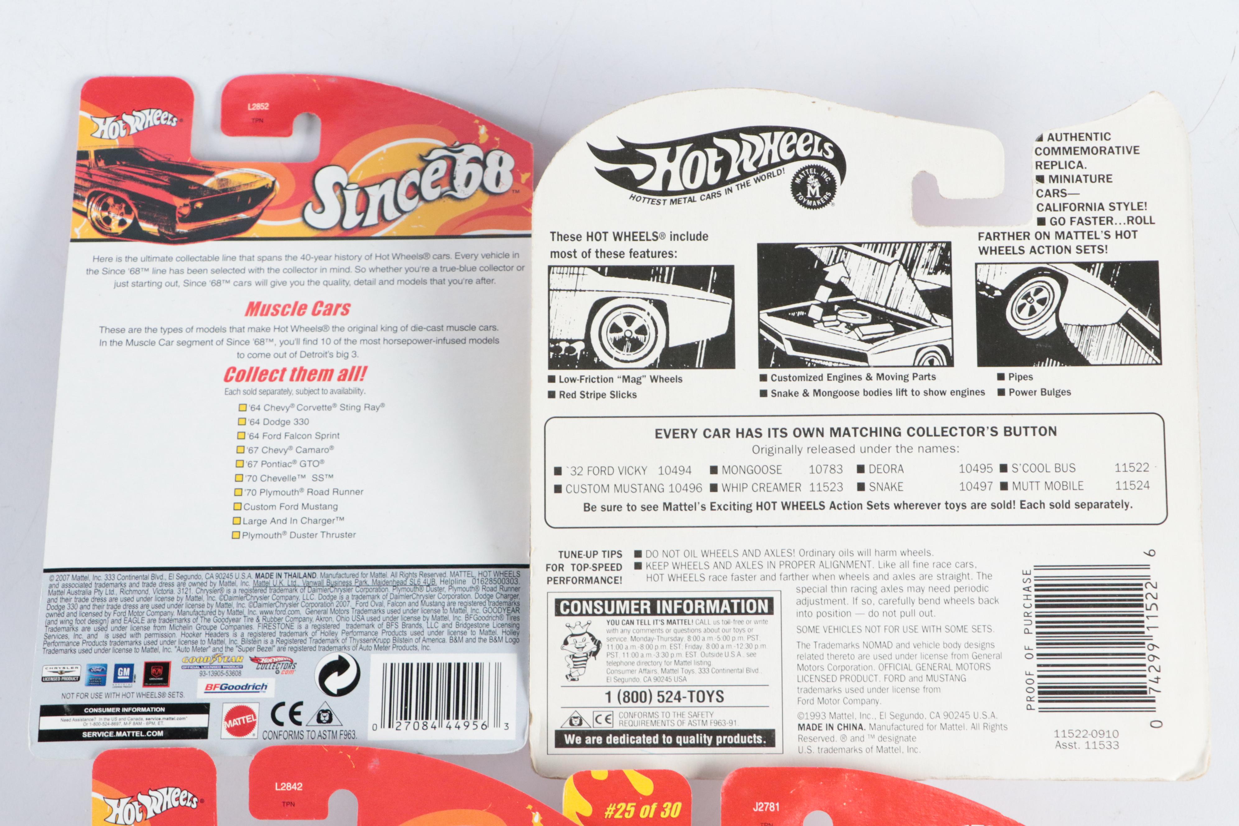 Mattel Hot Wheels "Muscle Cars" 4-Car Pack and More