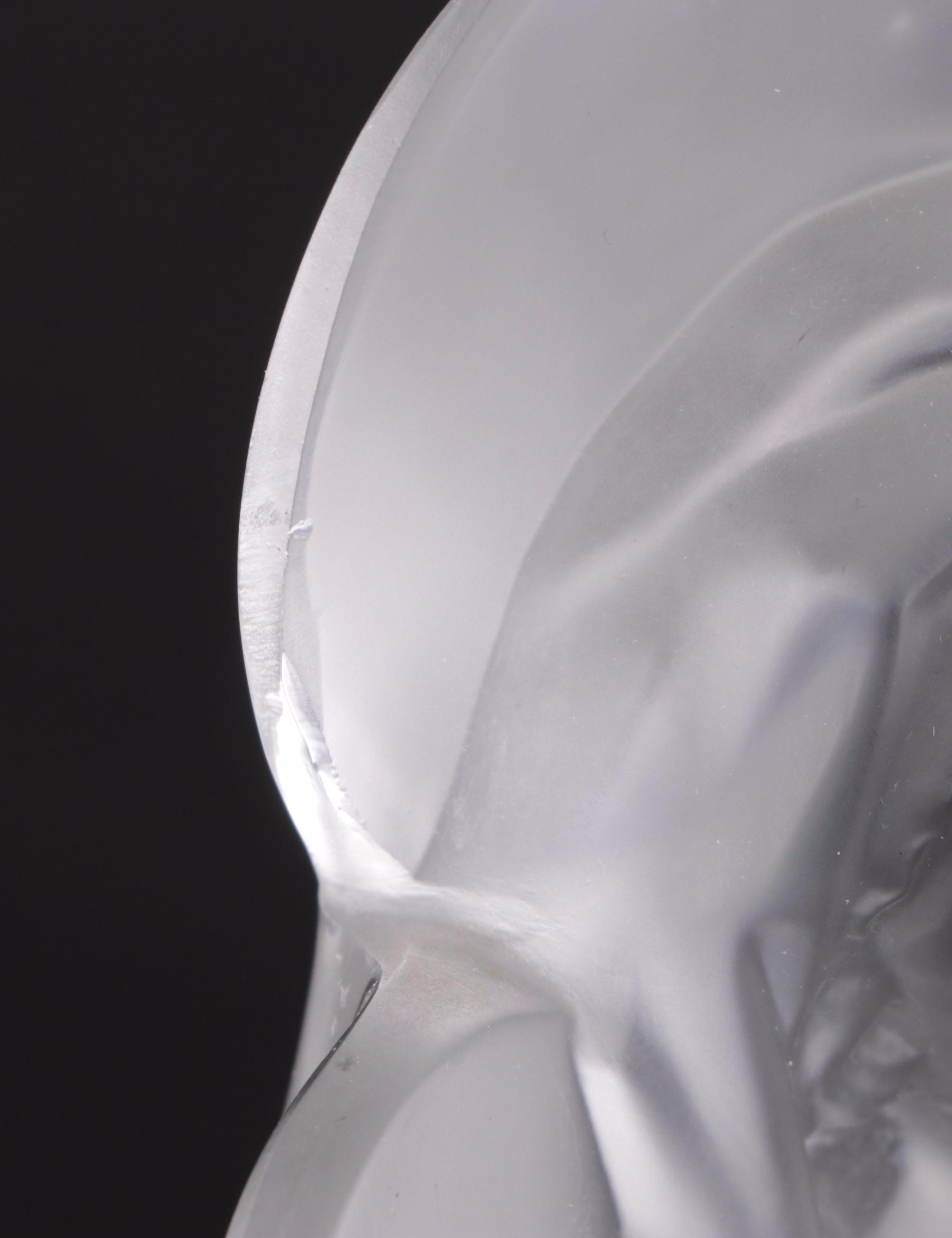 Lalique "Madonna and Child" Frosted Crystal Figure, Mid to Late 20th Century