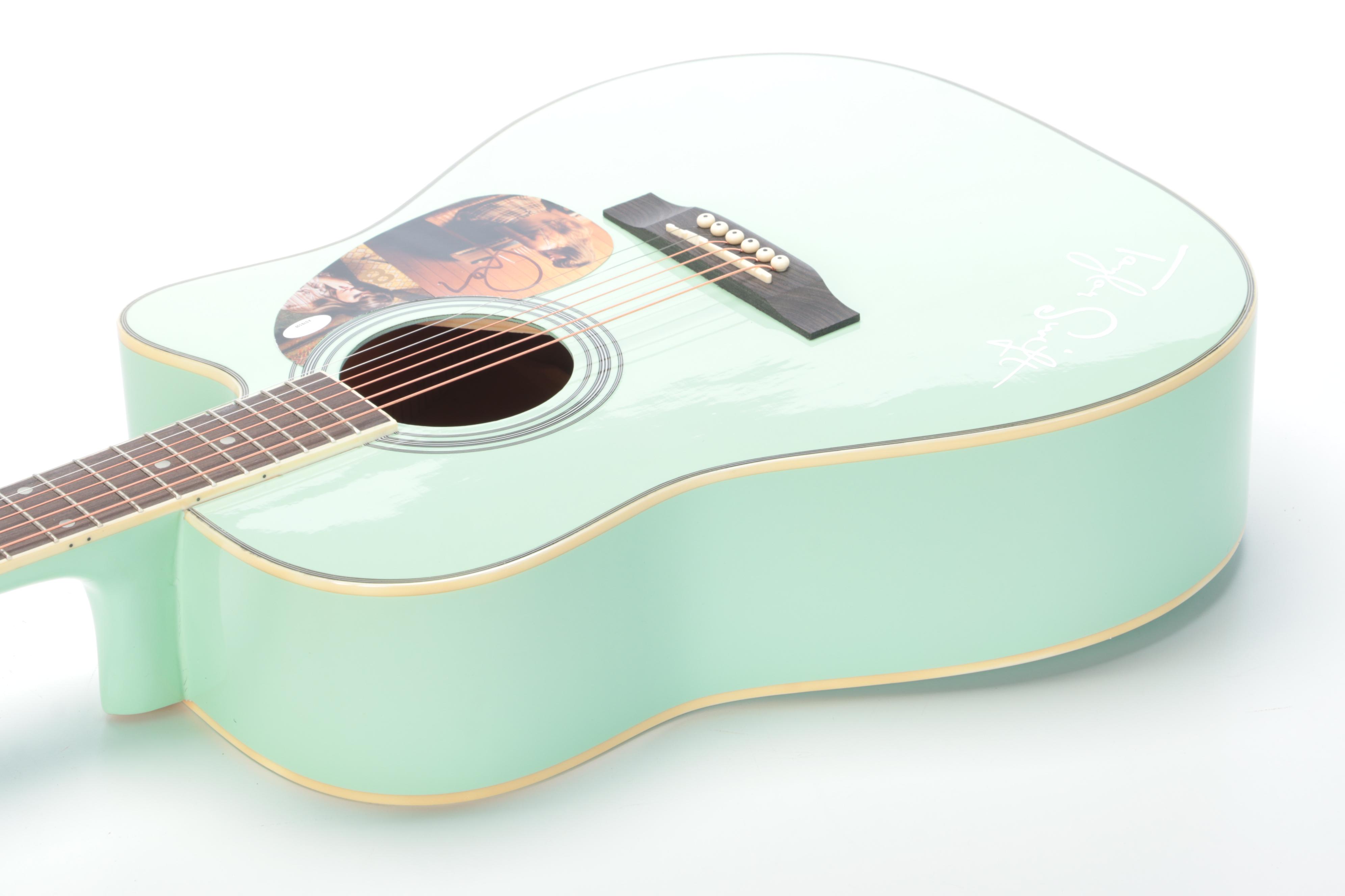 Taylor Swift Decal-Signed BCP Acoustic Guitar with Gig Bag, Capo and More