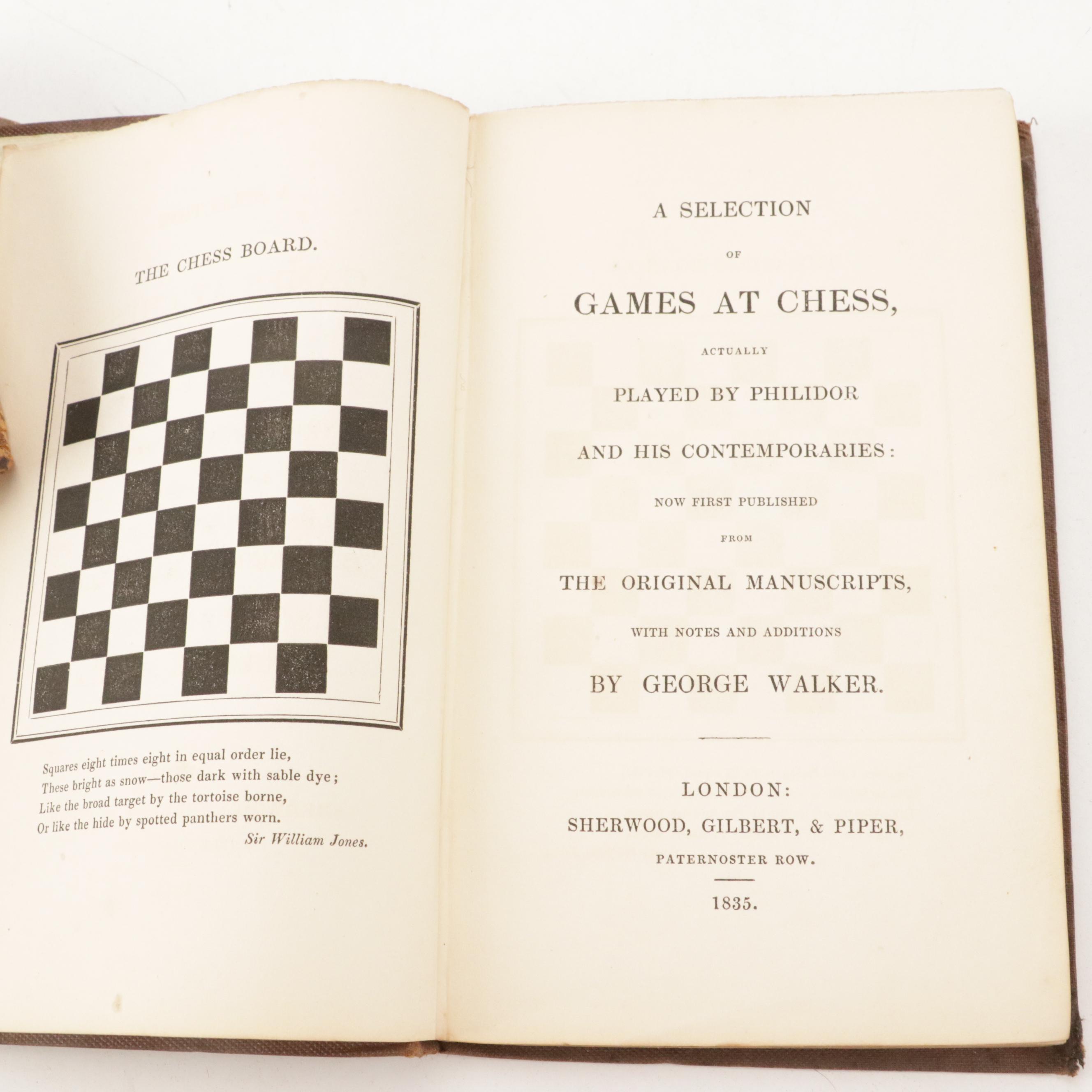 "An Easy Introduction to the Game of Chess" and More Chess Books