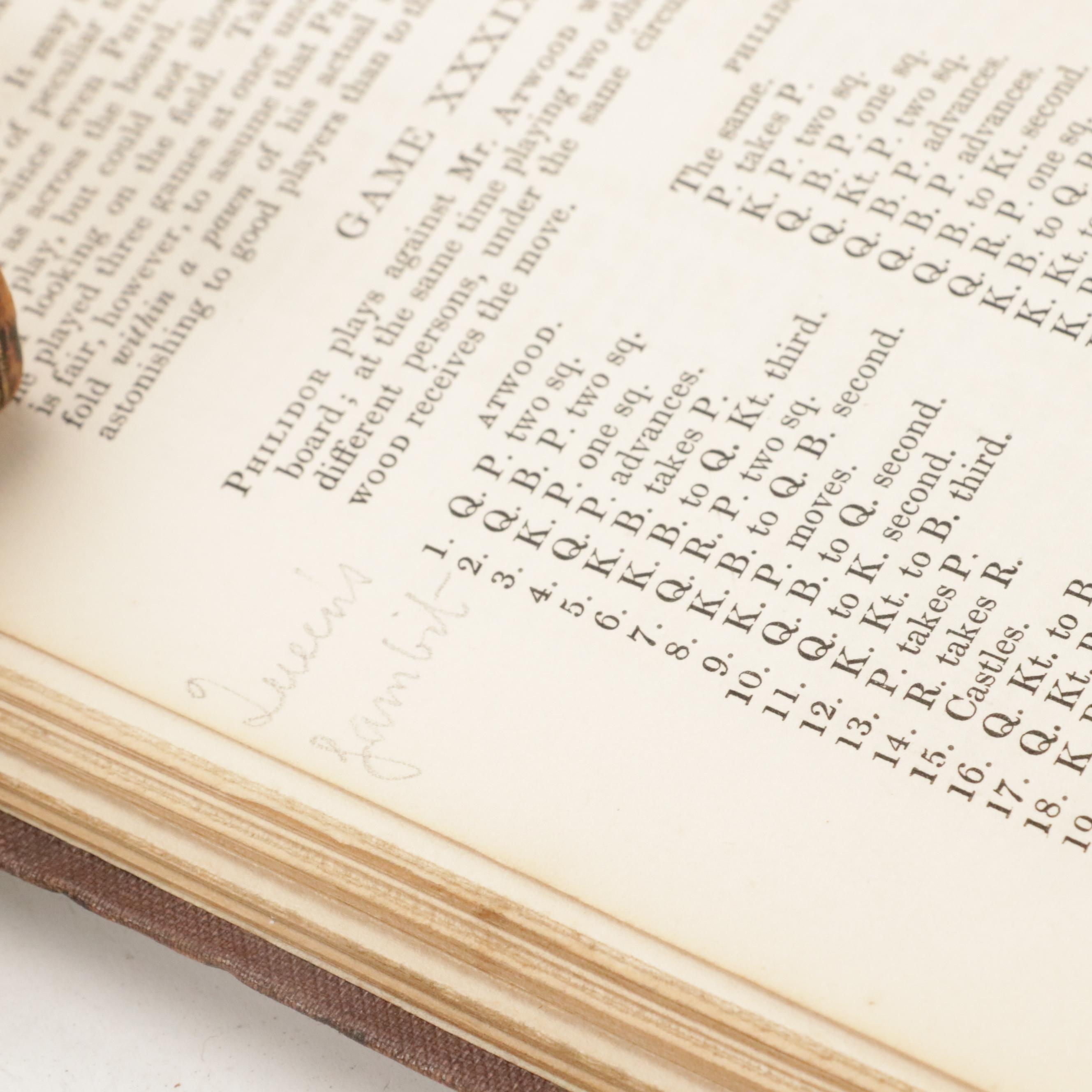 "An Easy Introduction to the Game of Chess" and More Chess Books