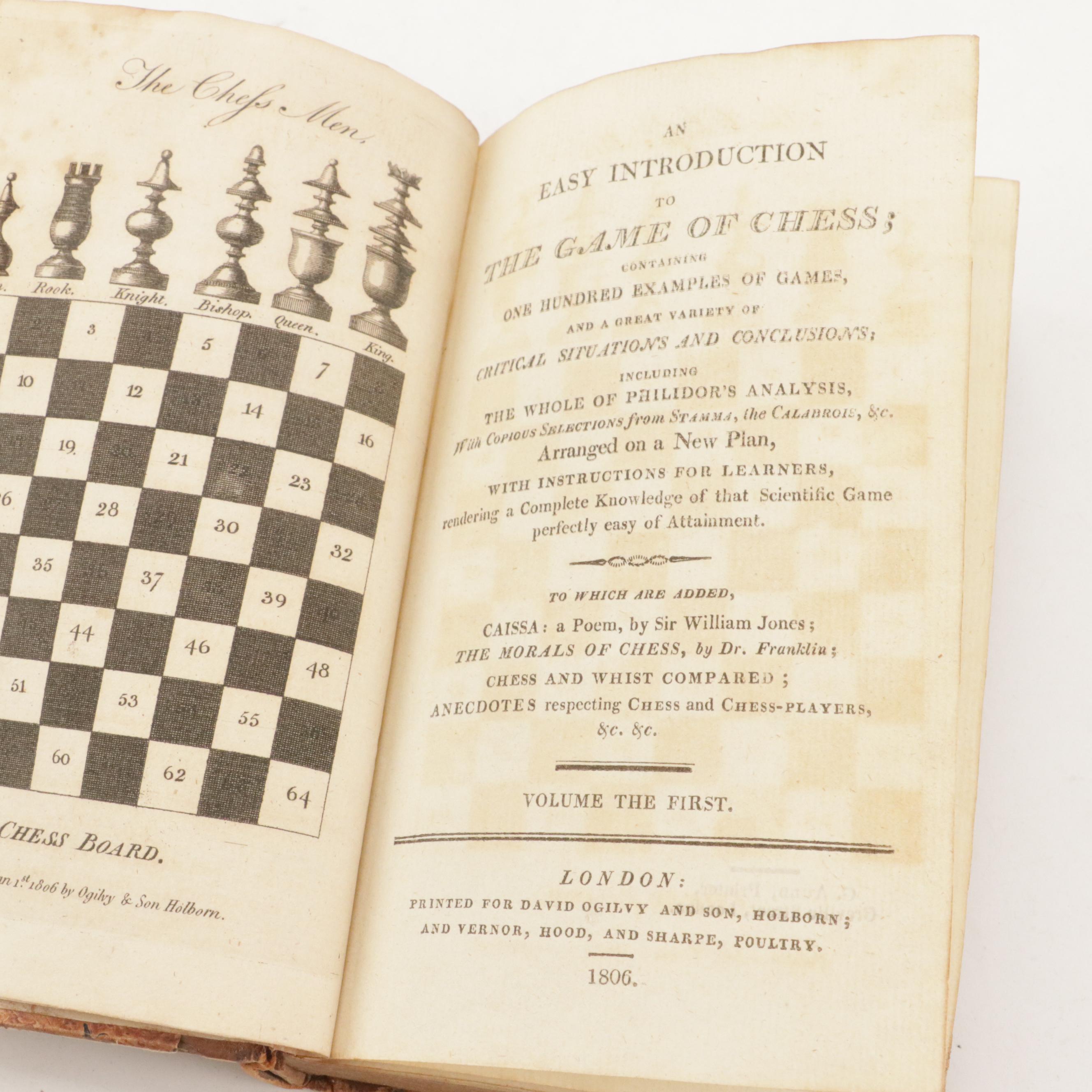 "An Easy Introduction to the Game of Chess" and More Chess Books