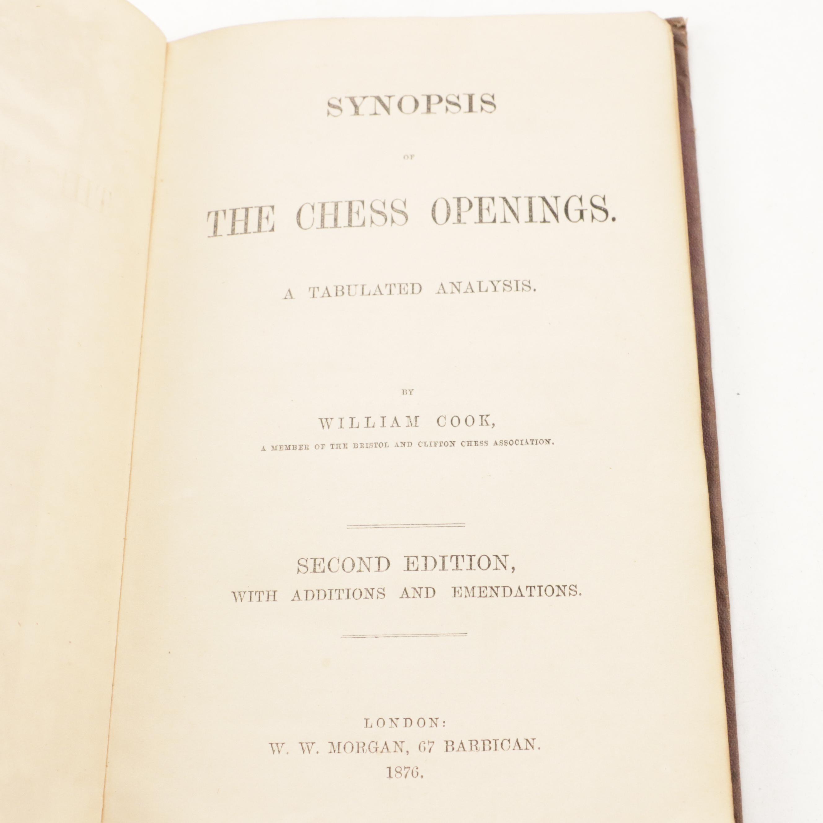 "An Easy Introduction to the Game of Chess" and More Chess Books