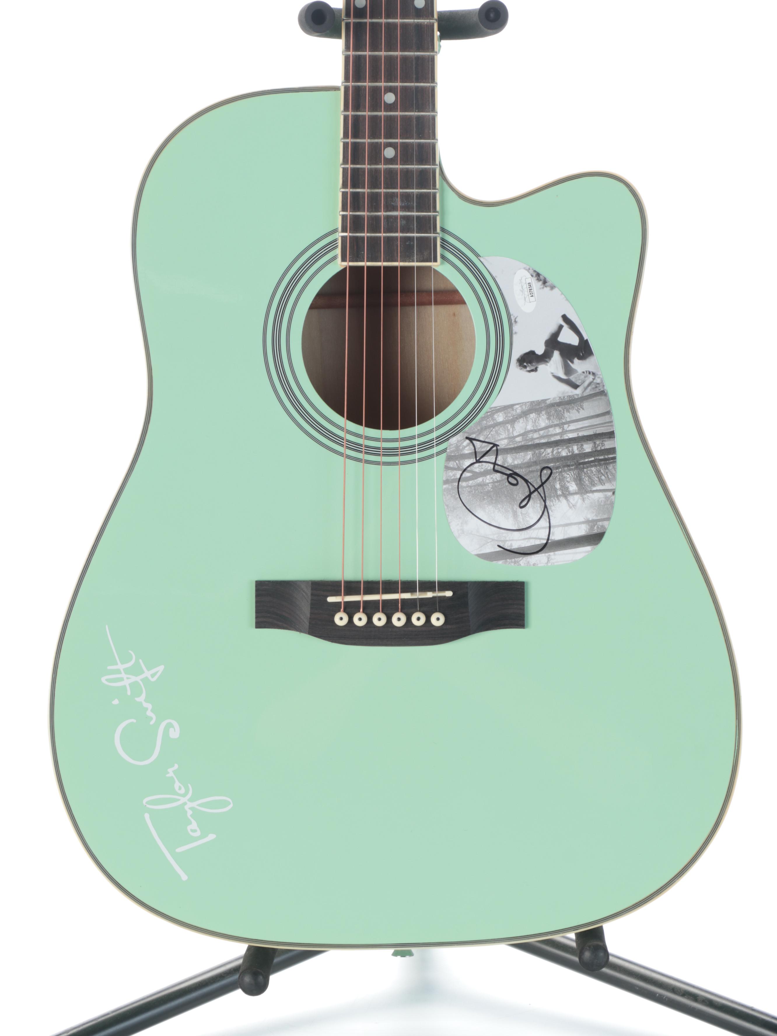 Taylor Swift Decal-Signed BCP Acoustic Guitar with Gig Bag, Capo, and More